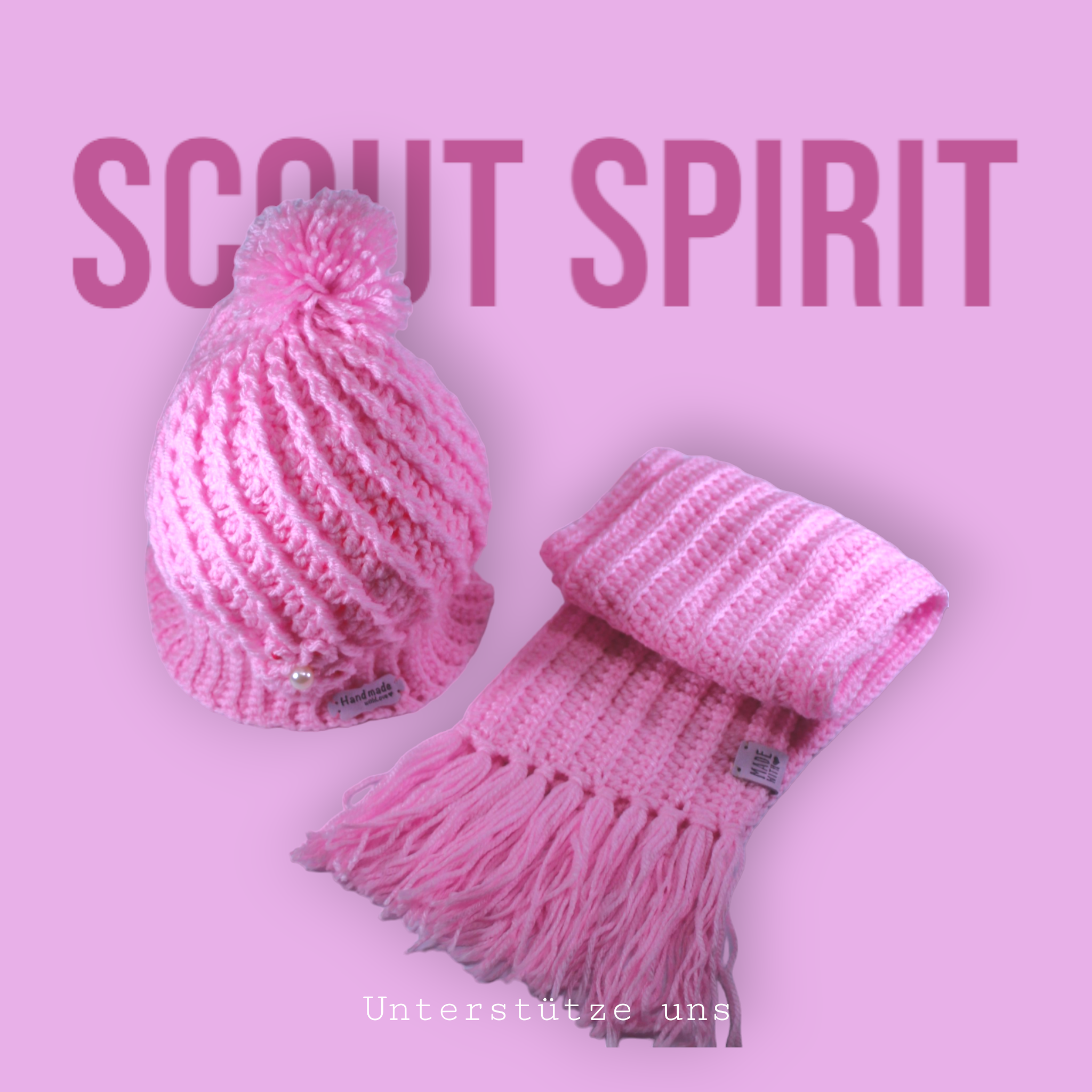 Wollmütze mit Handschuhe