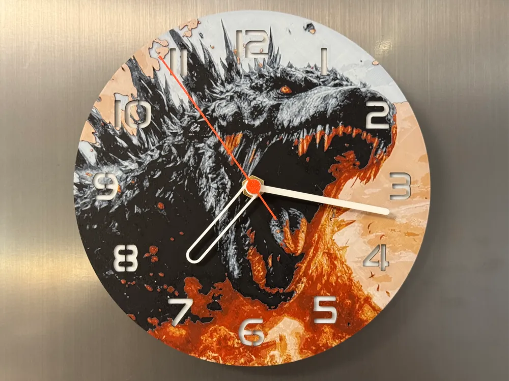 Horloge murale Godzilla 170mm
