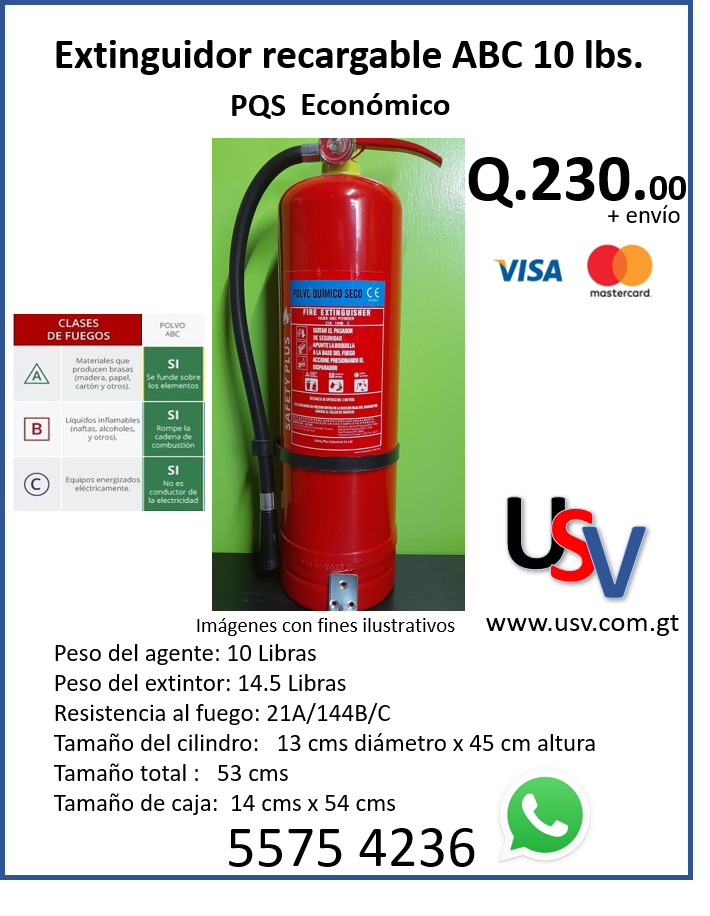 Extinguidores de fuego