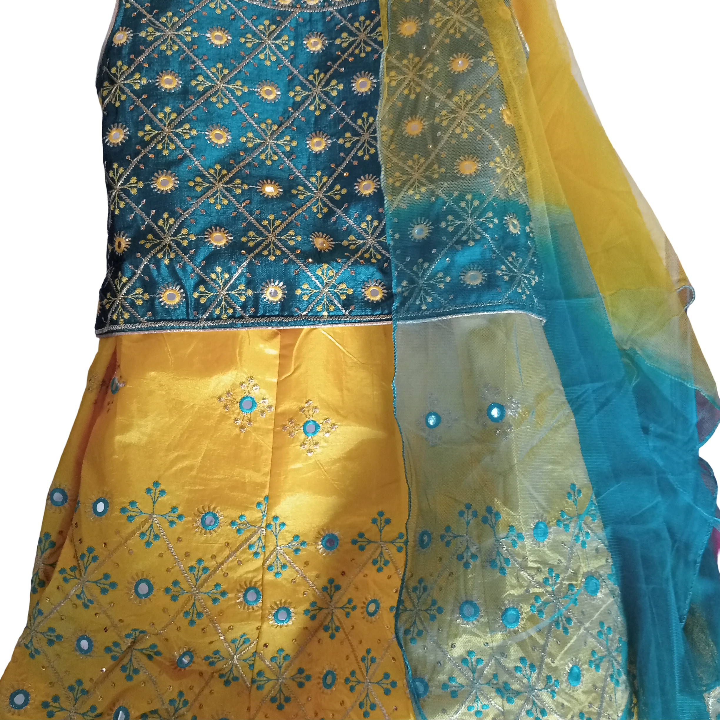 Traditional Lehenga Choli Set, size 26 (5-6 years), 30 (8-9 years), 34 (11-12 years)