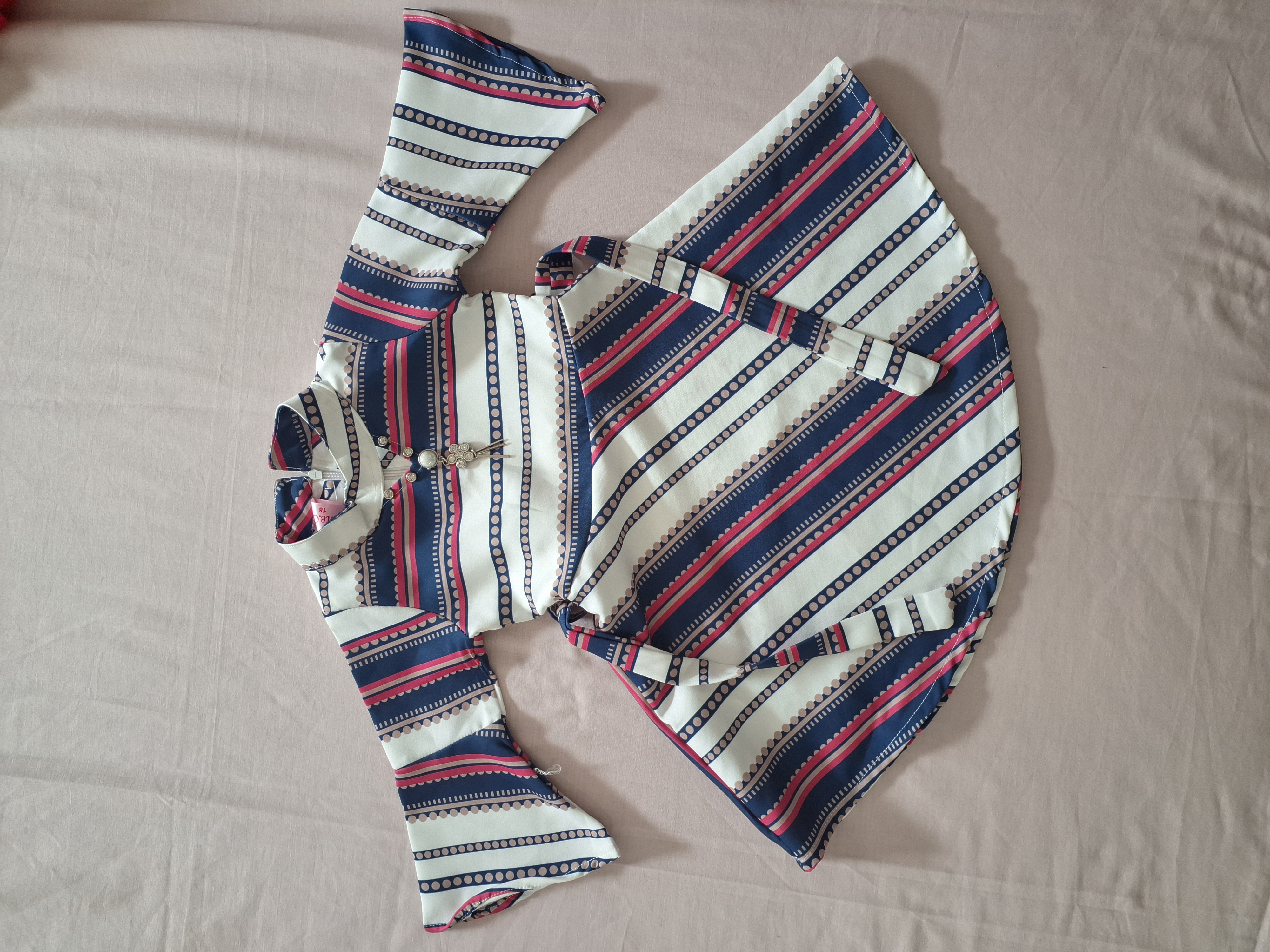 Striped Flared Dress 18 (18 months to 24 months)