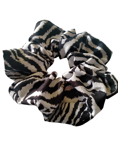 Zebra Print Scrunchie
