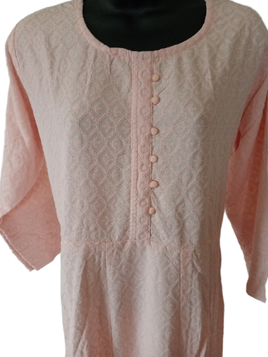 Peach Chickenkari Flair Kurti size 42