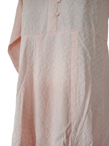 Peach Chickenkari Flair Kurti size 42
