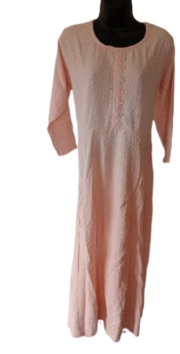 Peach Chickenkari Flair Kurti size 42