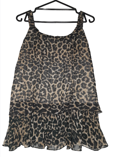 Leopard Print top, size NZ 14
