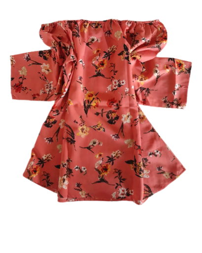 Floral Off-Shoulder top, size 40 (NZ size 12)