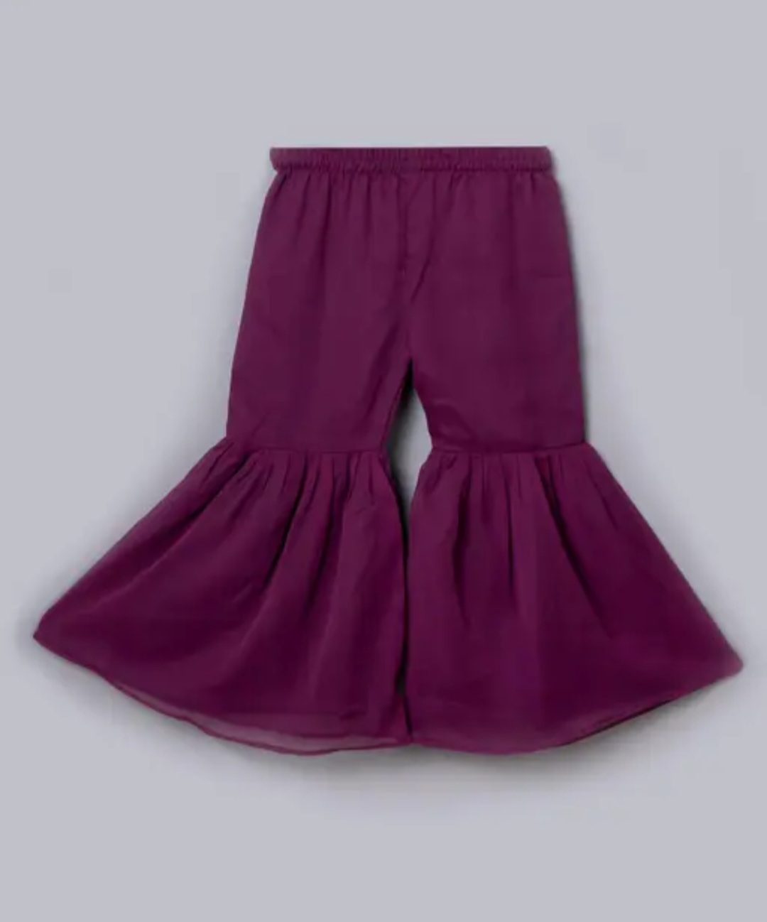 Purple Girl's Sharara Suit, Size 20 (2 years)