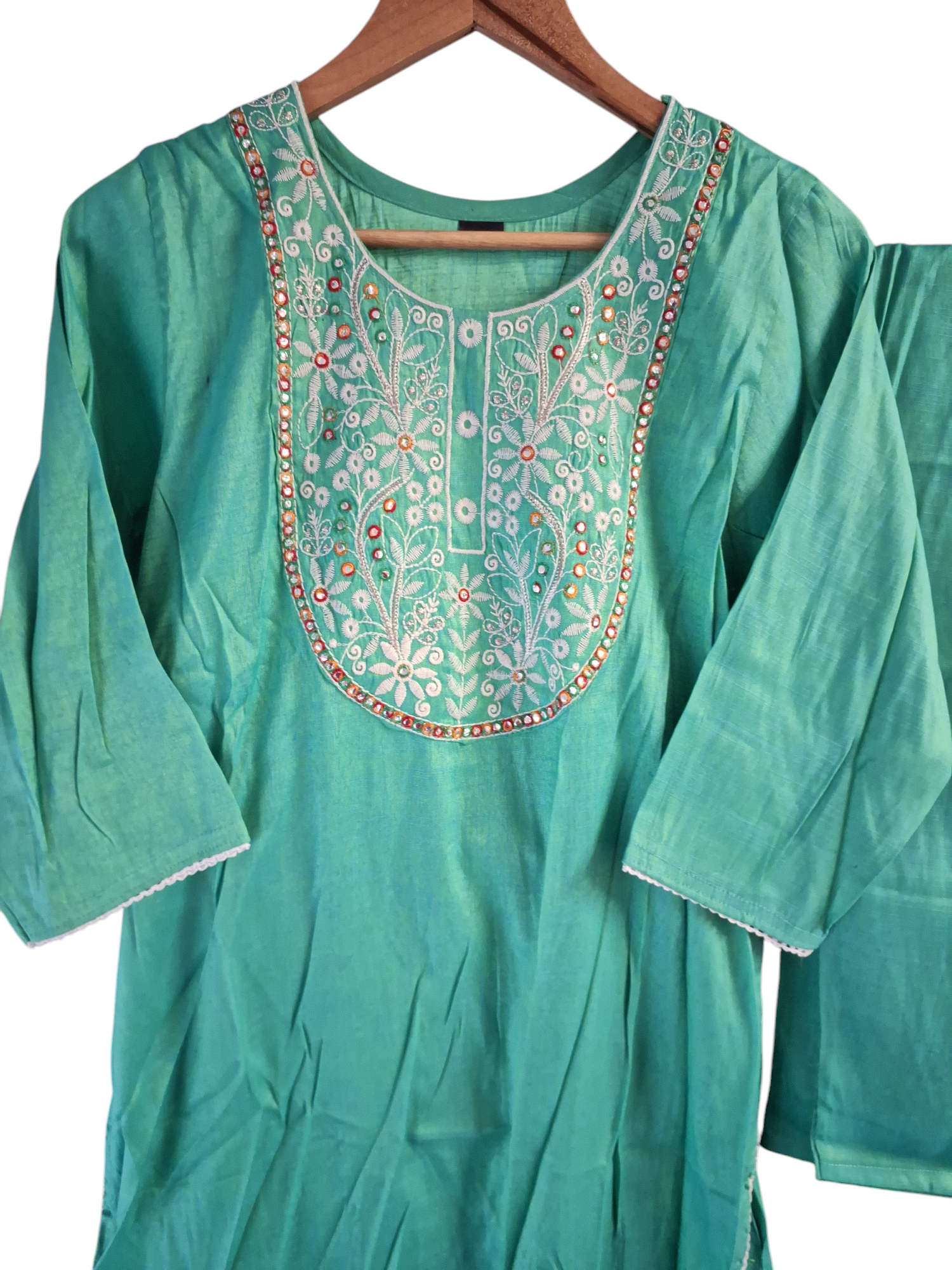 Sea blue and green shade Palazzo Suit size 42 /43
