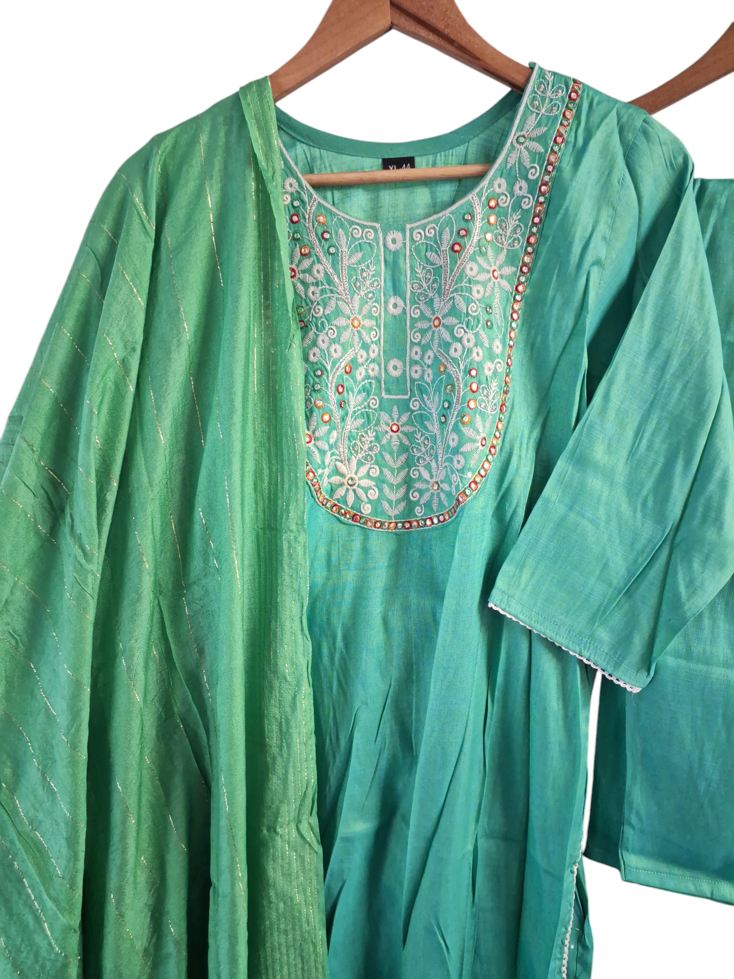 Sea blue and green shade Palazzo Suit size 42 /43