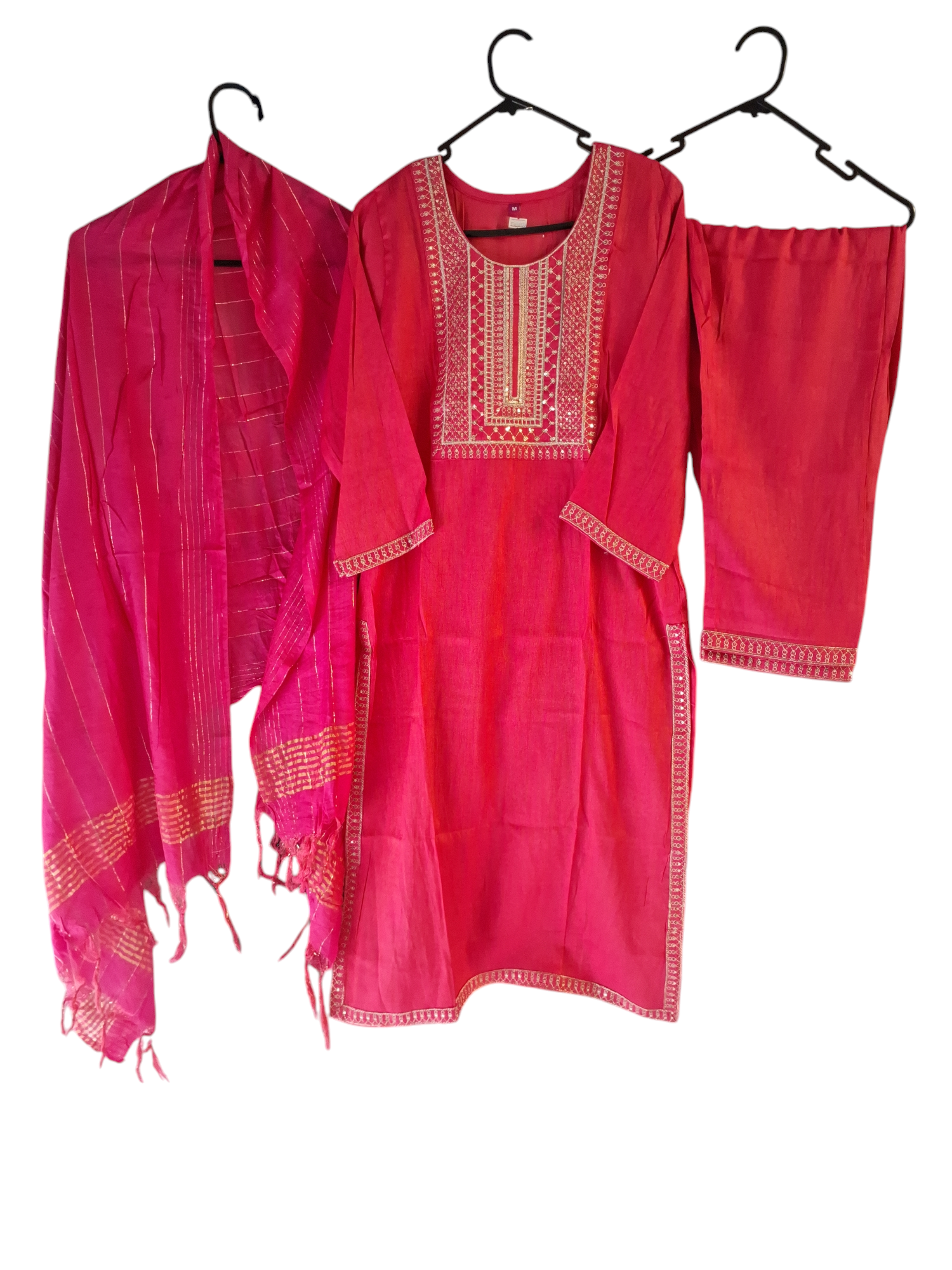 Magenta and Pink shade Palazzo Suit size 38