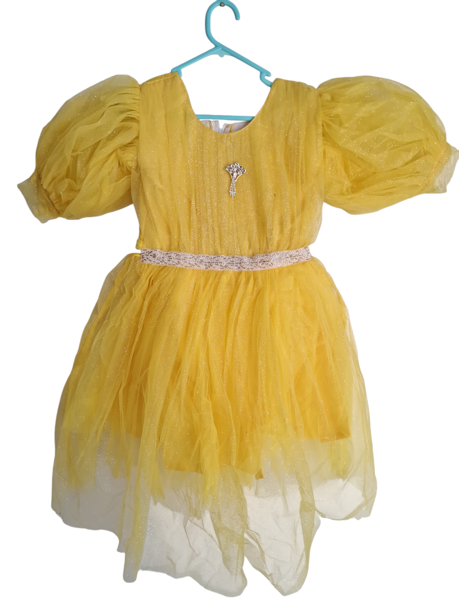 Yellow Princess Dress, size 5-6 years