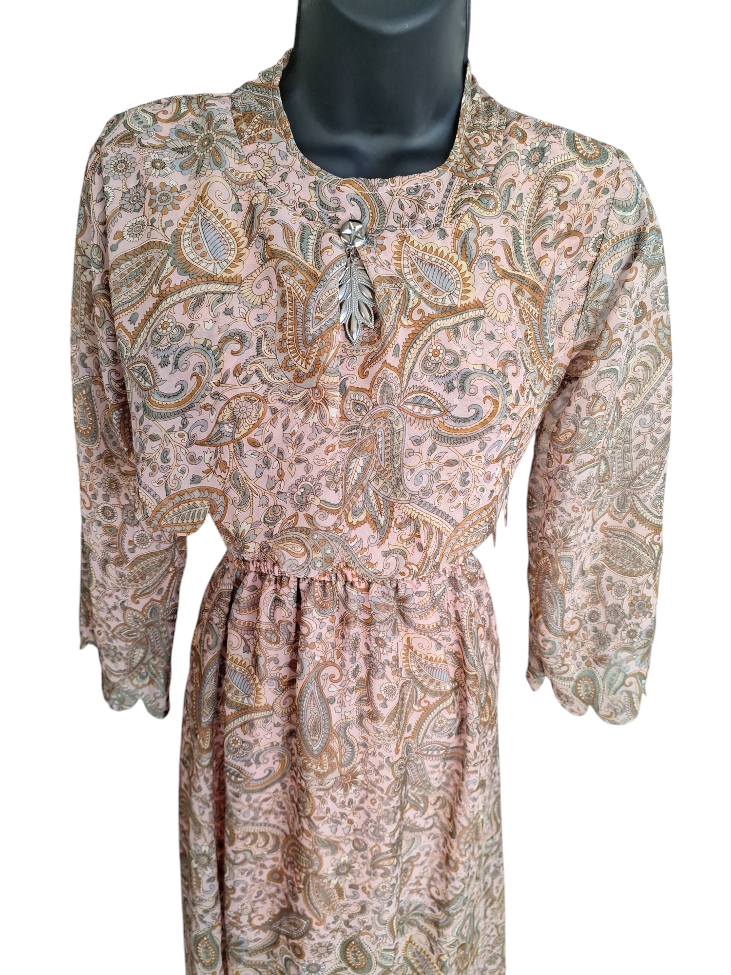 Floral midi dress, size 36 (nz size 8)