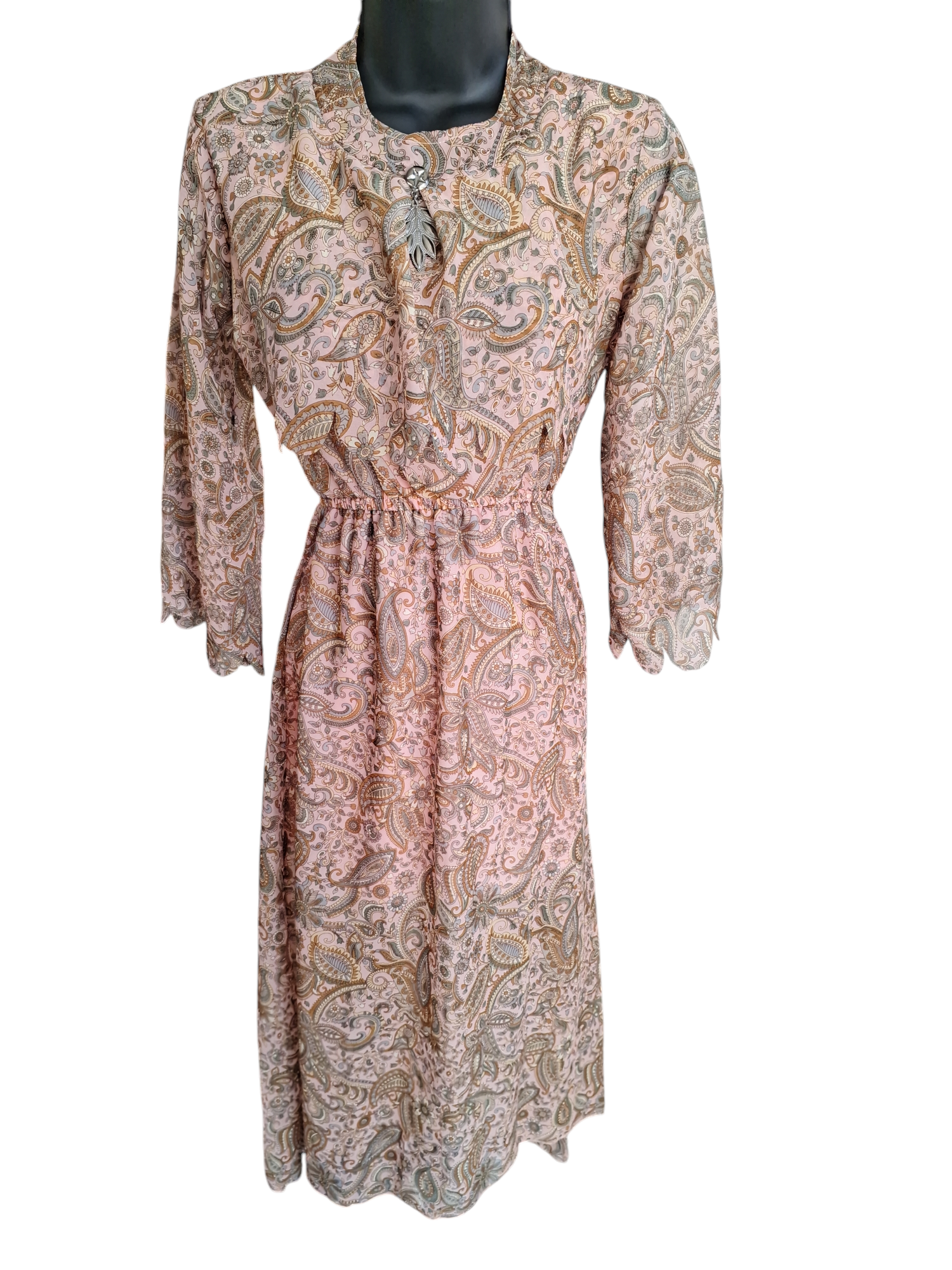 Floral midi dress, size 36 (nz size 8)