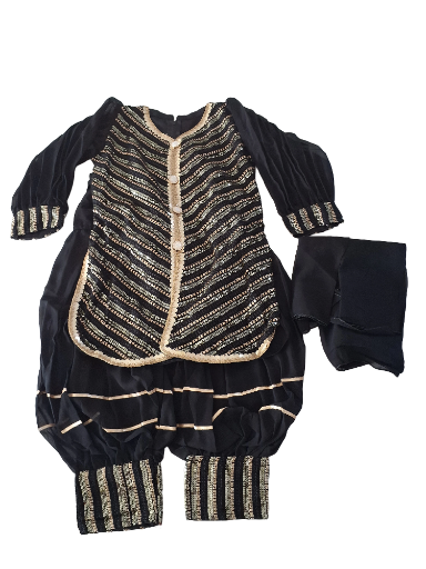 Party wear Afghani Salwar suit, Size 30 (8 years), 32 (9 & 10 years)