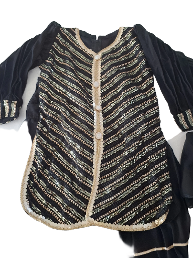 Party wear Afghani Salwar suit, Size 30 (8 years), 32 (9 & 10 years)