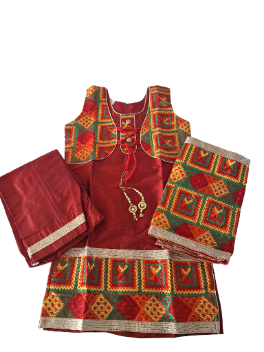 Beautiful Fulkari Salwar suit, Size 30 (8 years)