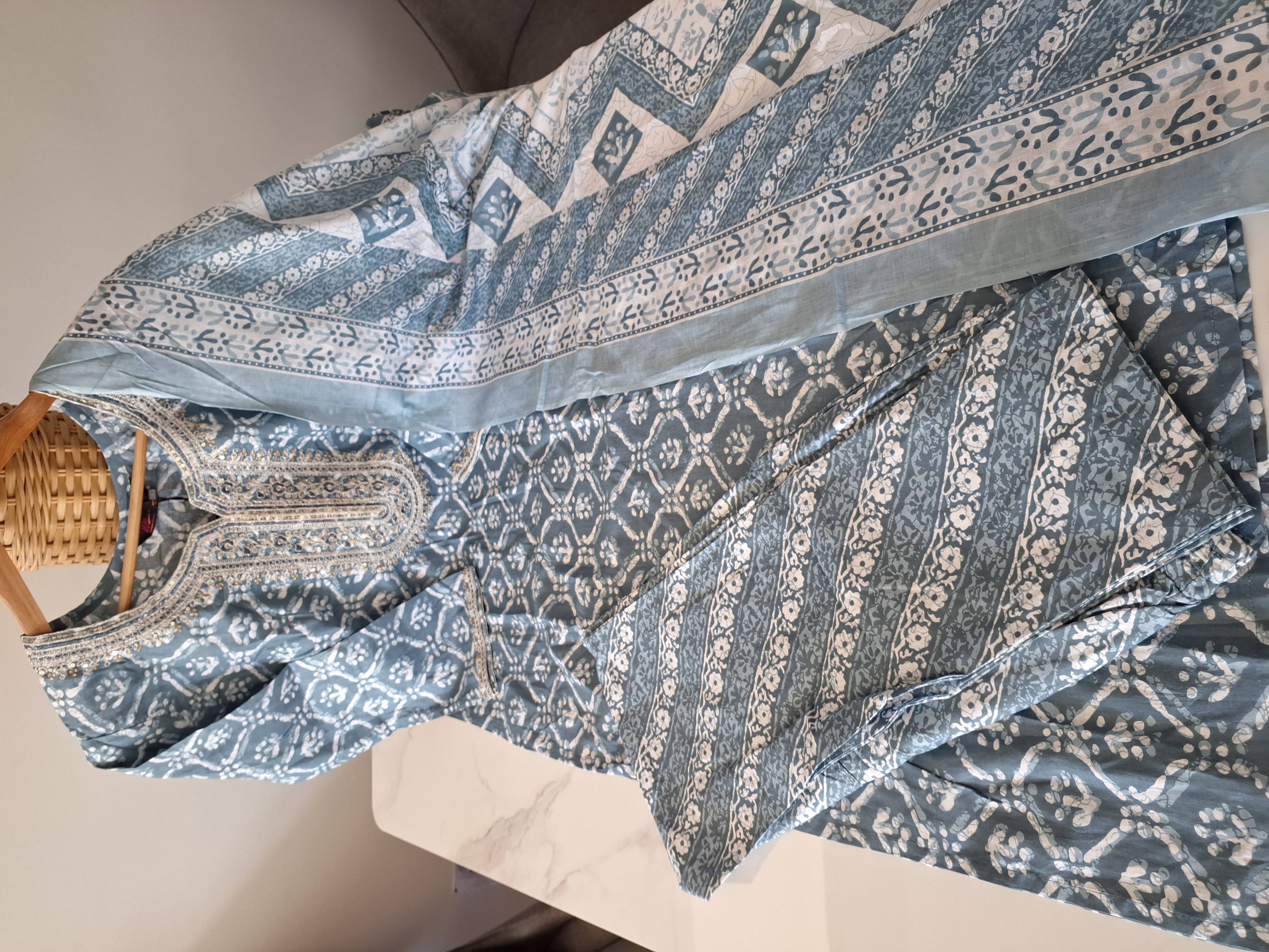 Pure Cotton Suit, Size 38