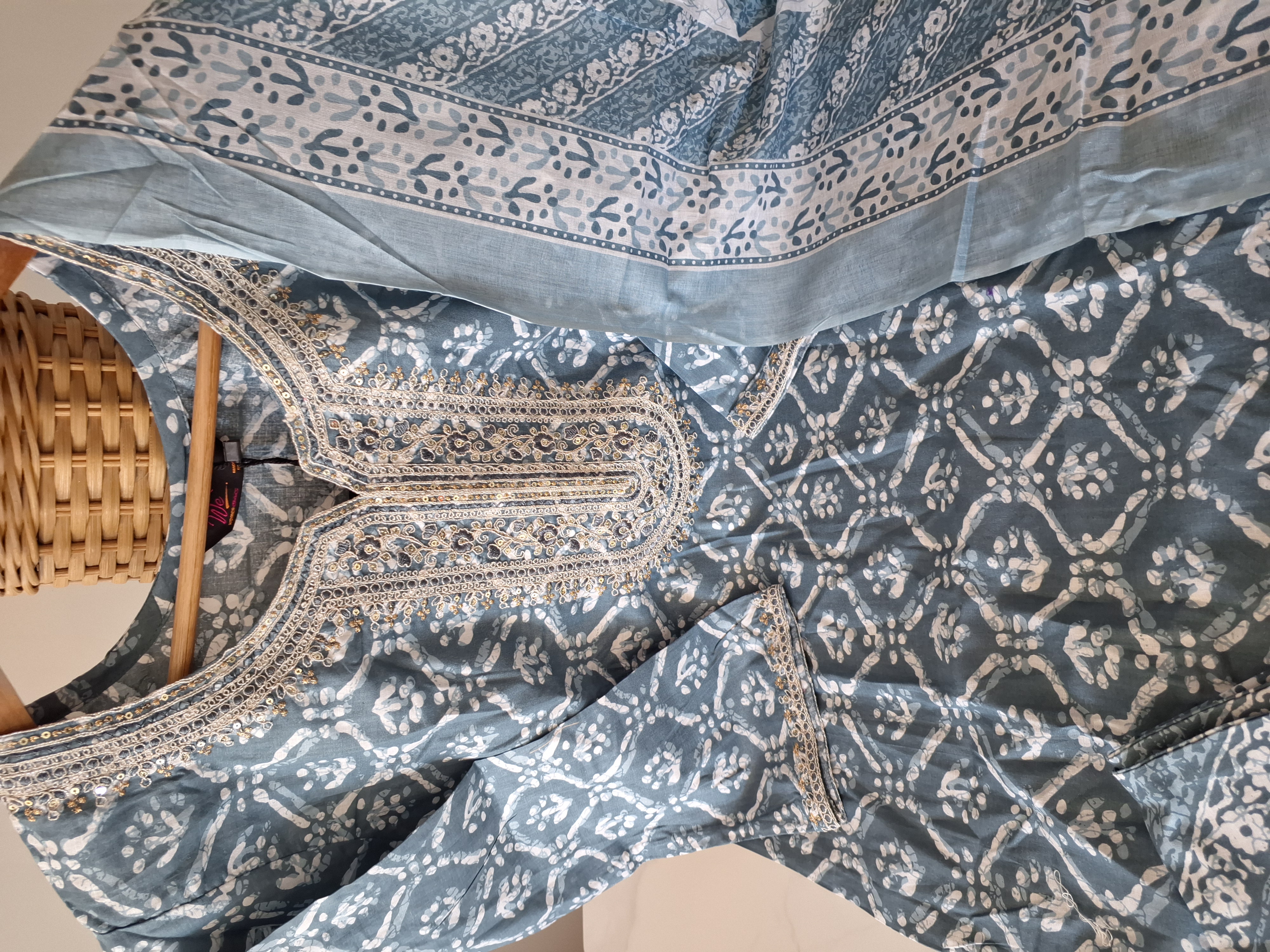 Pure Cotton Suit, Size 38