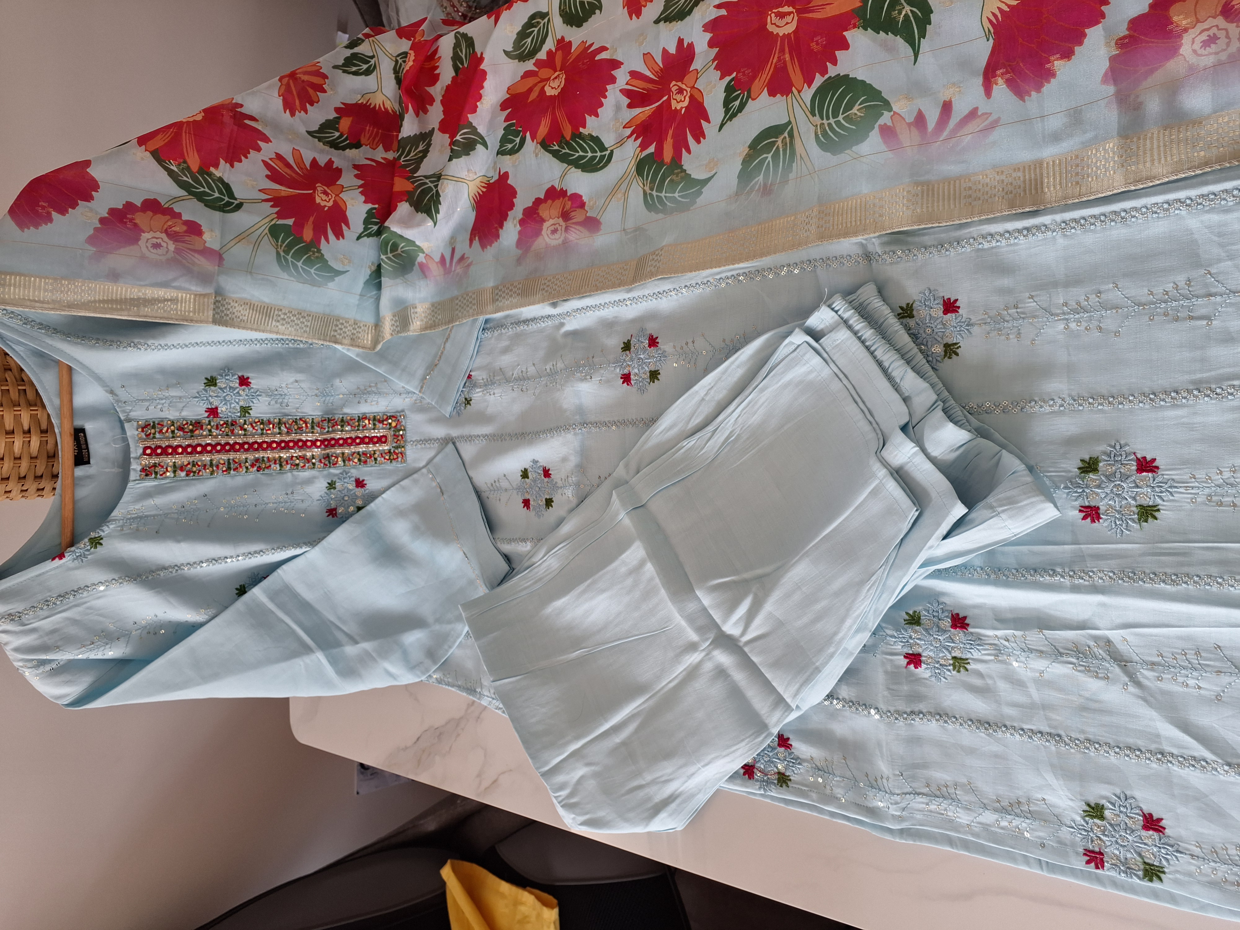 Elegant Embroidered Suit, size 48 and 50