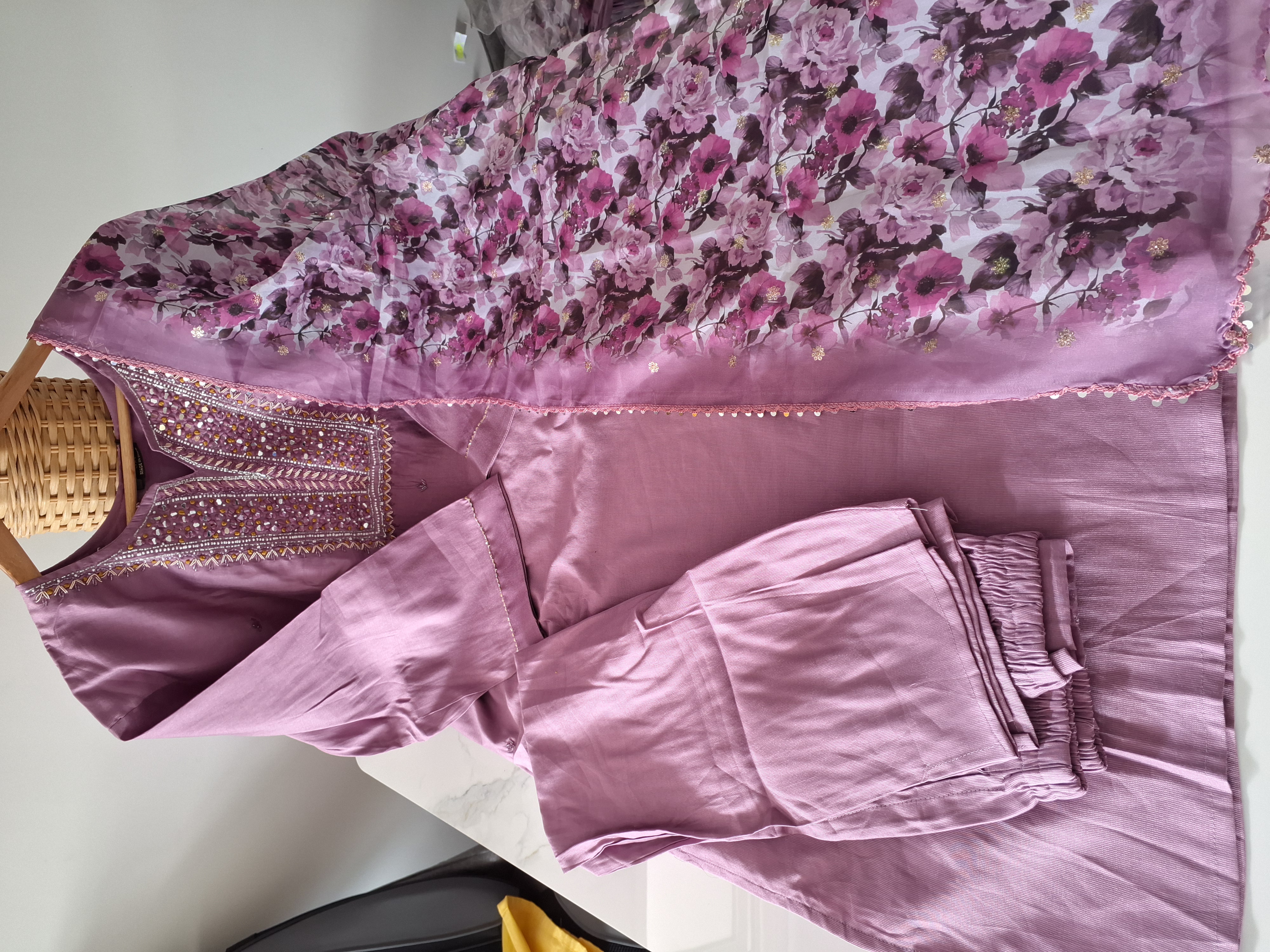 Elegant hand Embroidered Suit, size 46