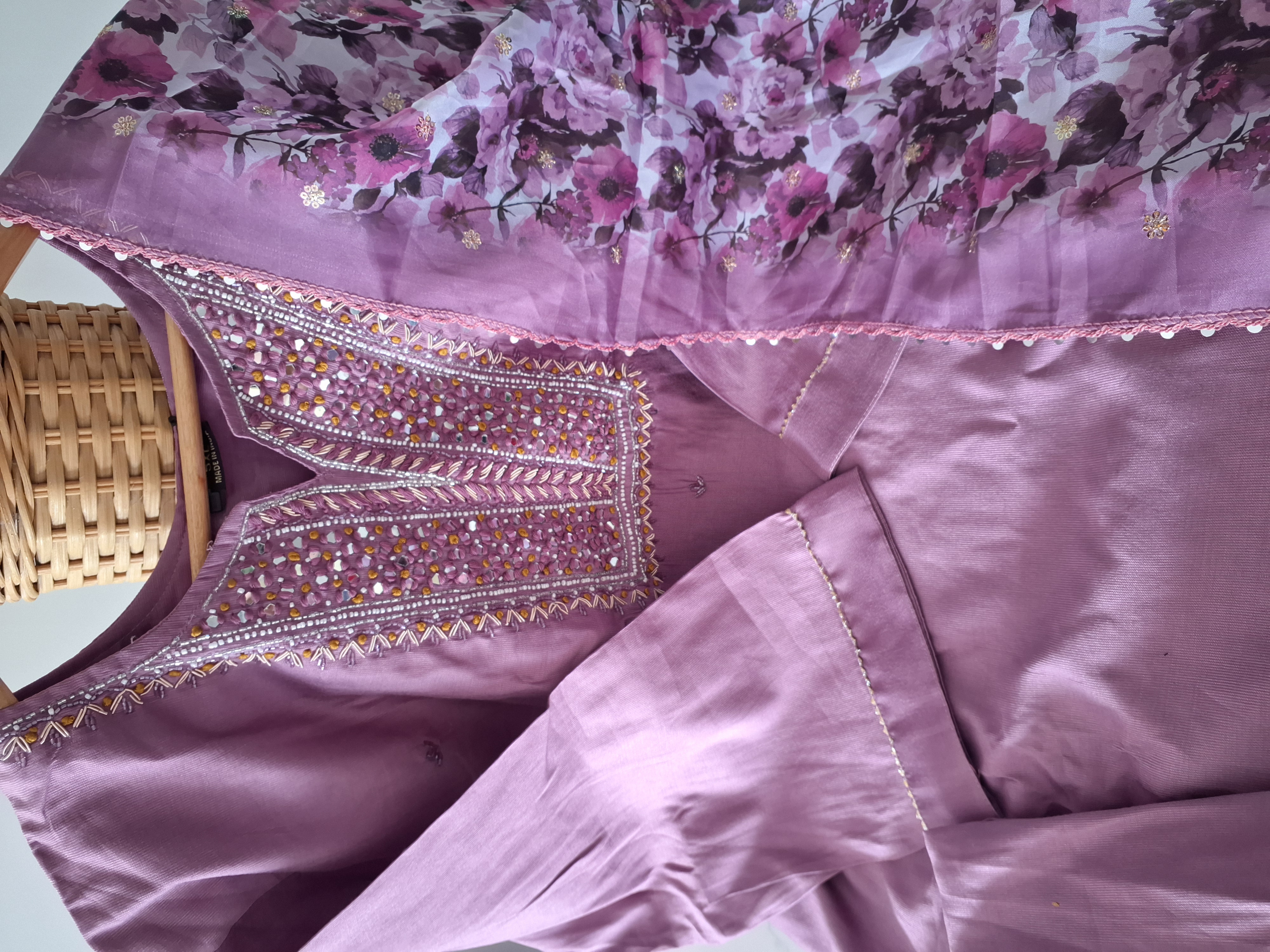 Elegant hand Embroidered Suit, size 46