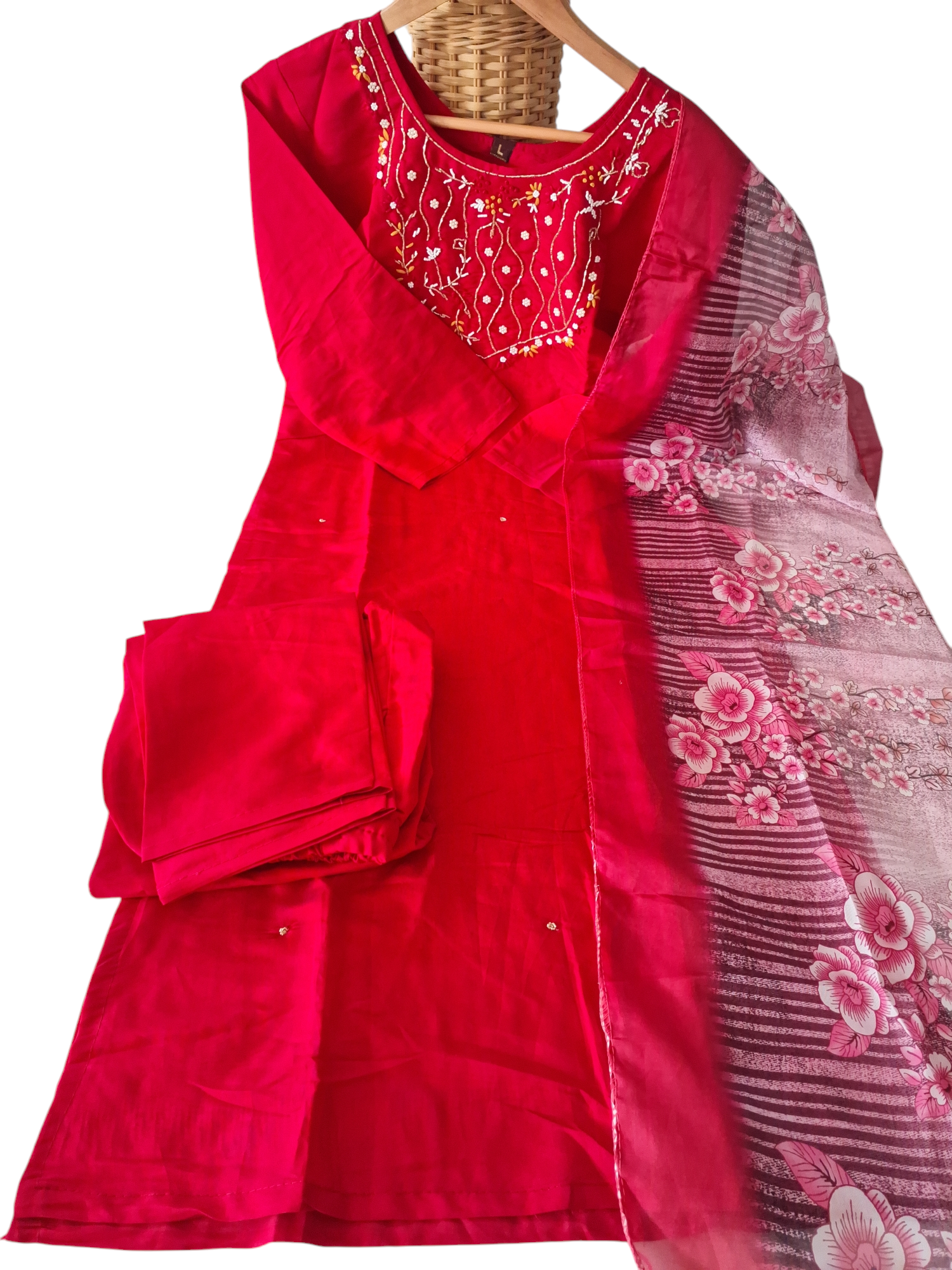 Hand embroidered Palazzo suit, size 38/39