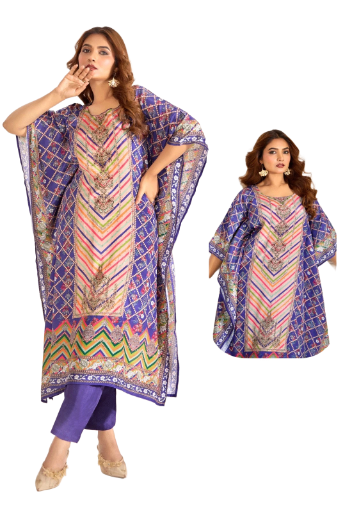 Elegant Floral Kaftan, sizes 38 left