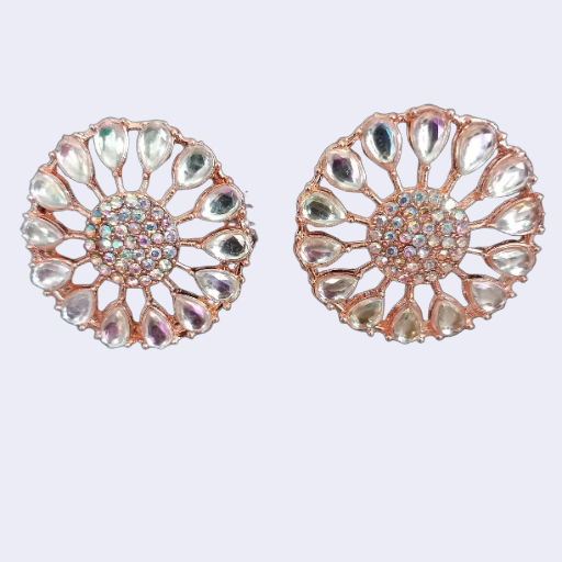 Elegant Crystal Big stud earrings 