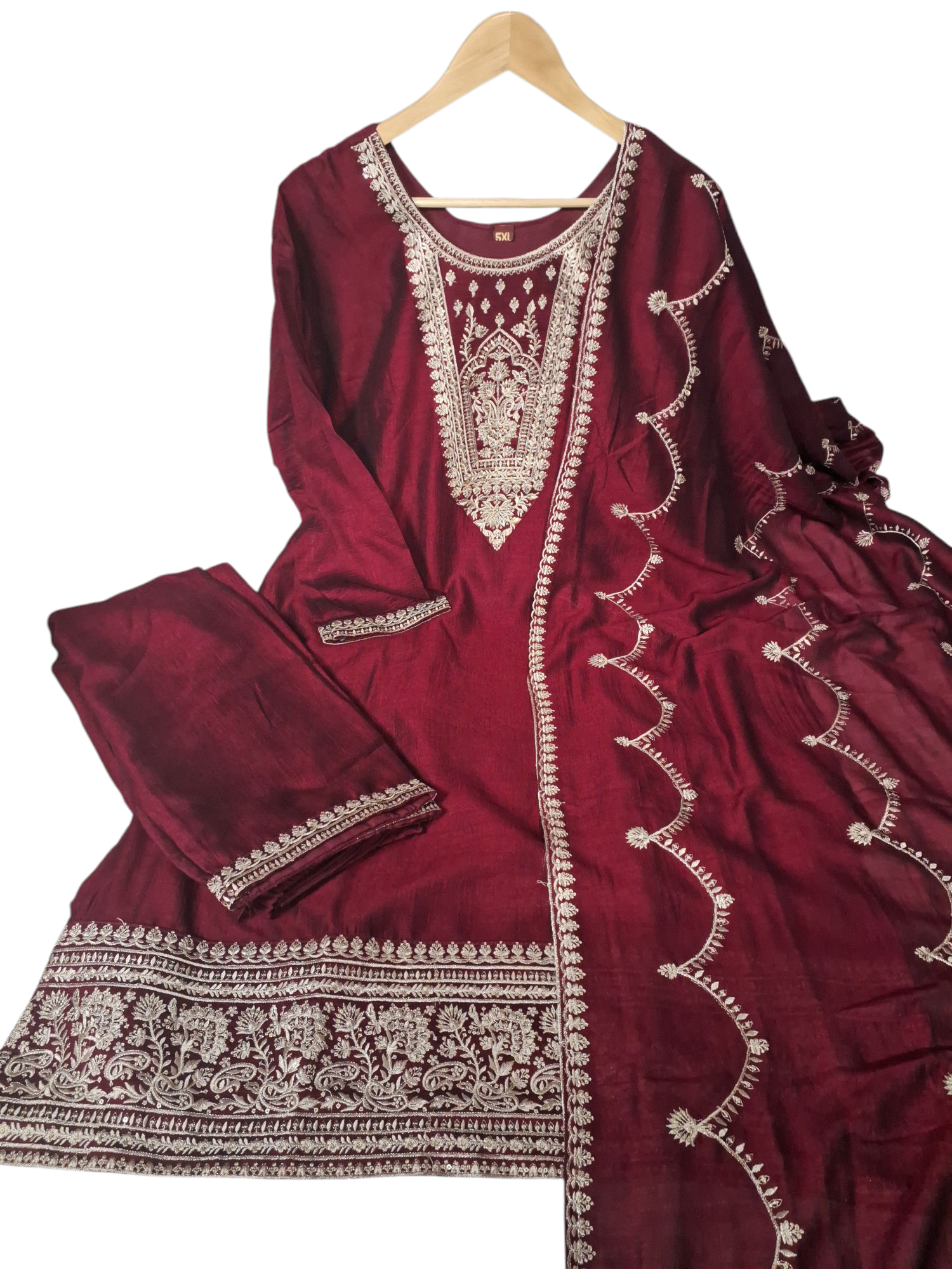 Elegant Embroidered Suit, 50-52