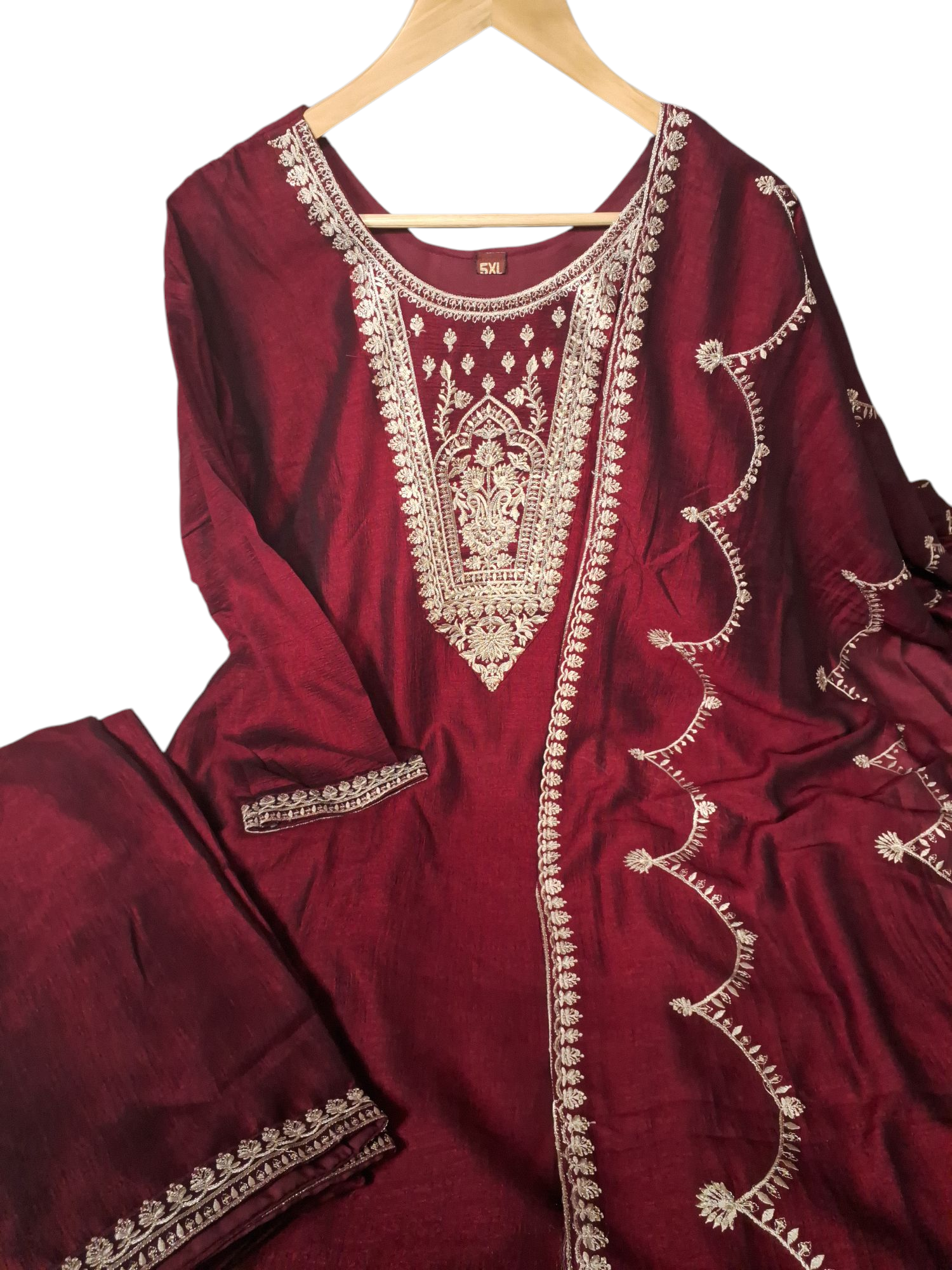 Elegant Embroidered Suit, 50-52
