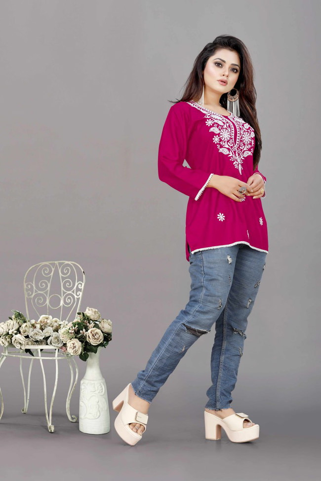 Embroidered Kurta, Size 36-37