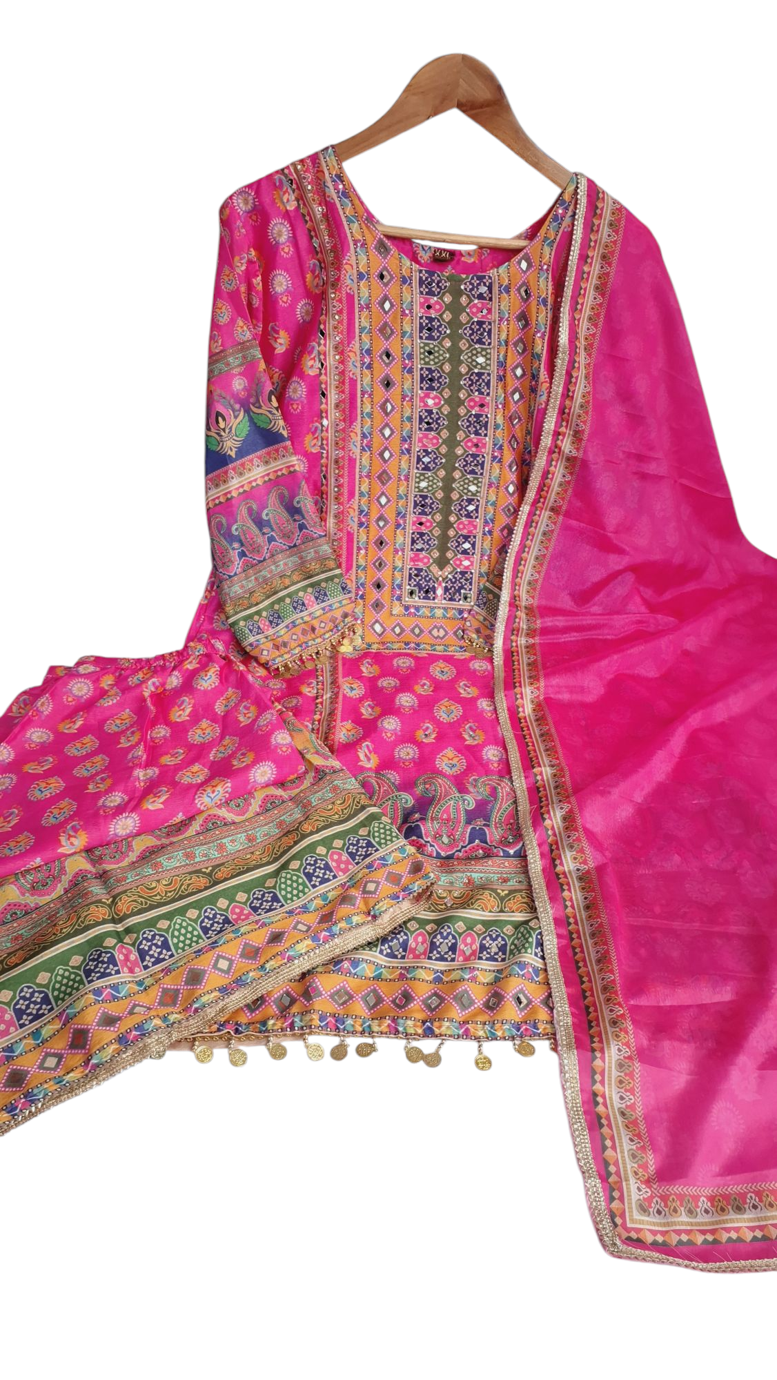 sizes 42, Pakistani style palazzo pant suit 