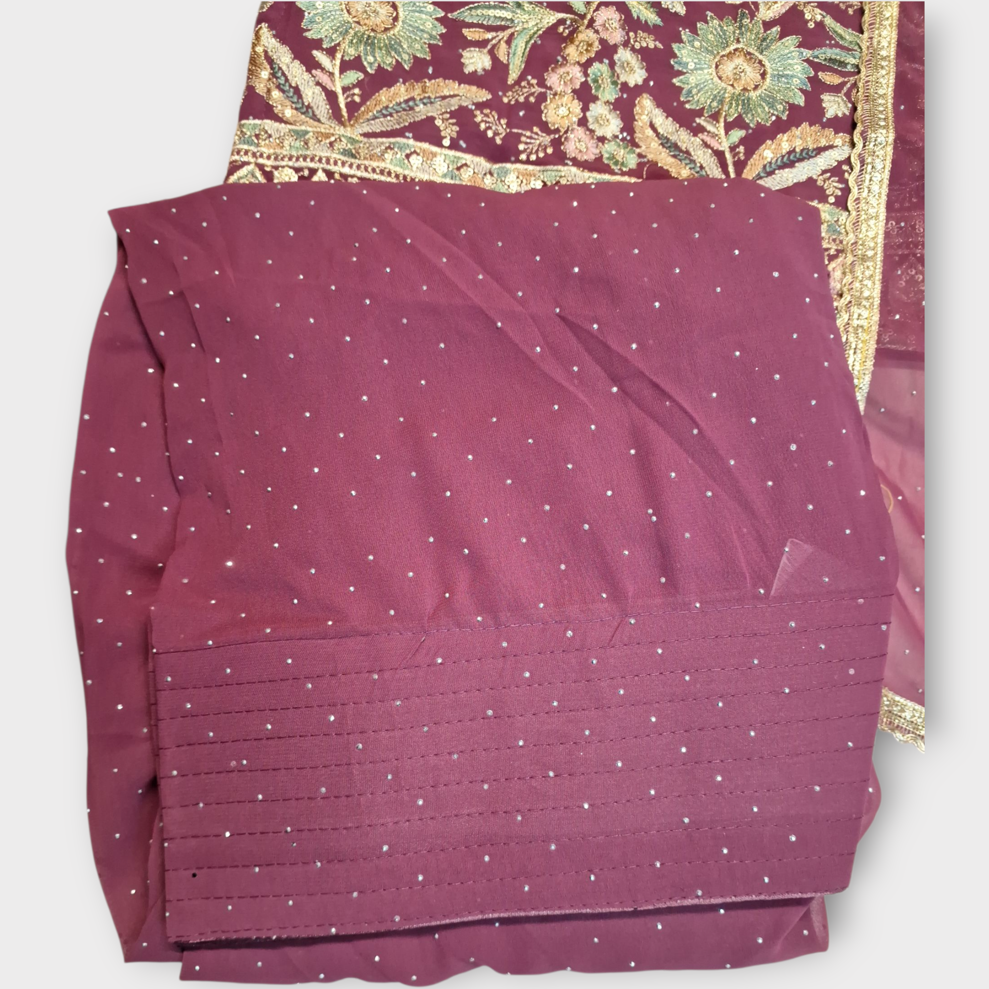Embroidered Farshi Salwar, size 38-40
