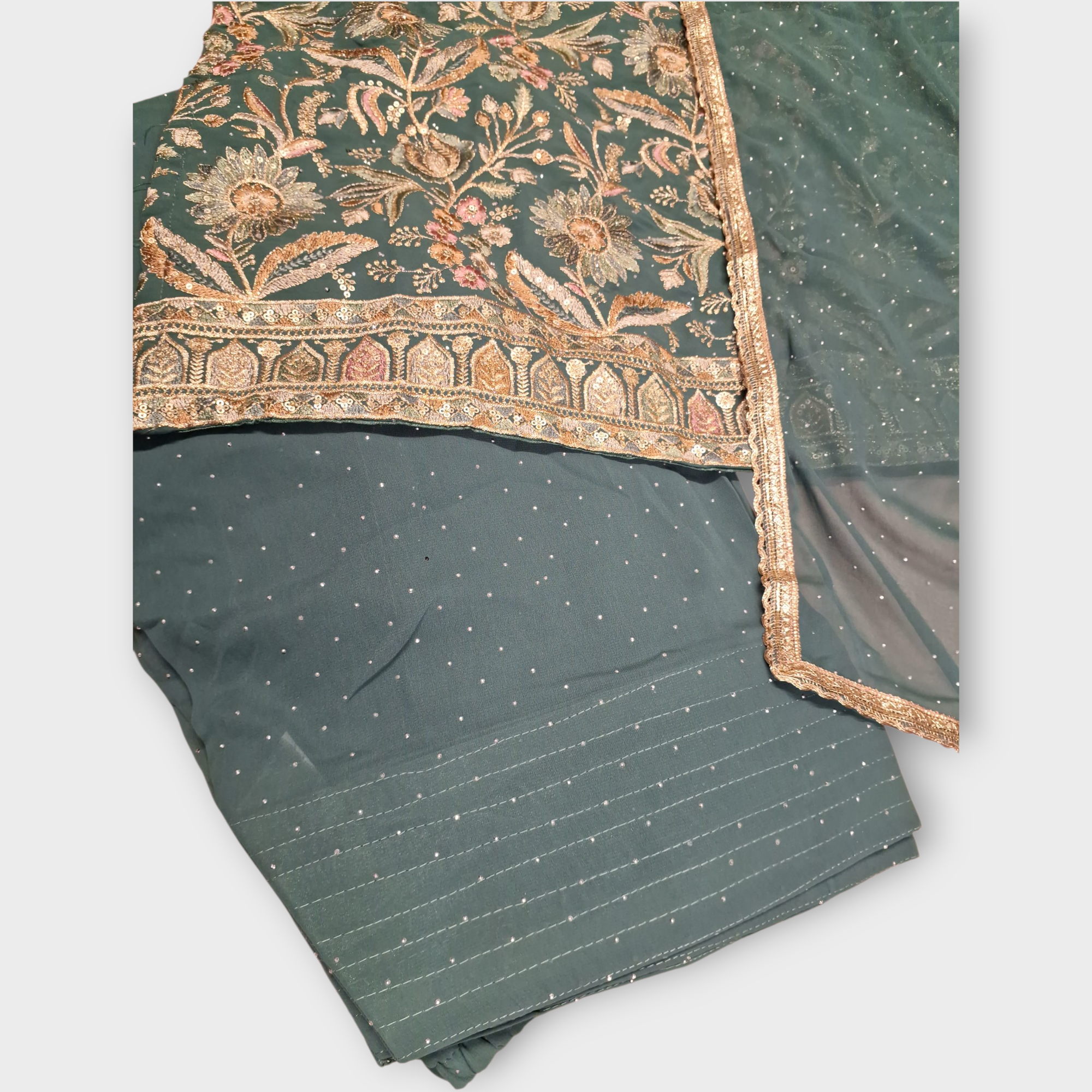 Embroidered Farshi Salwar, size 38-40