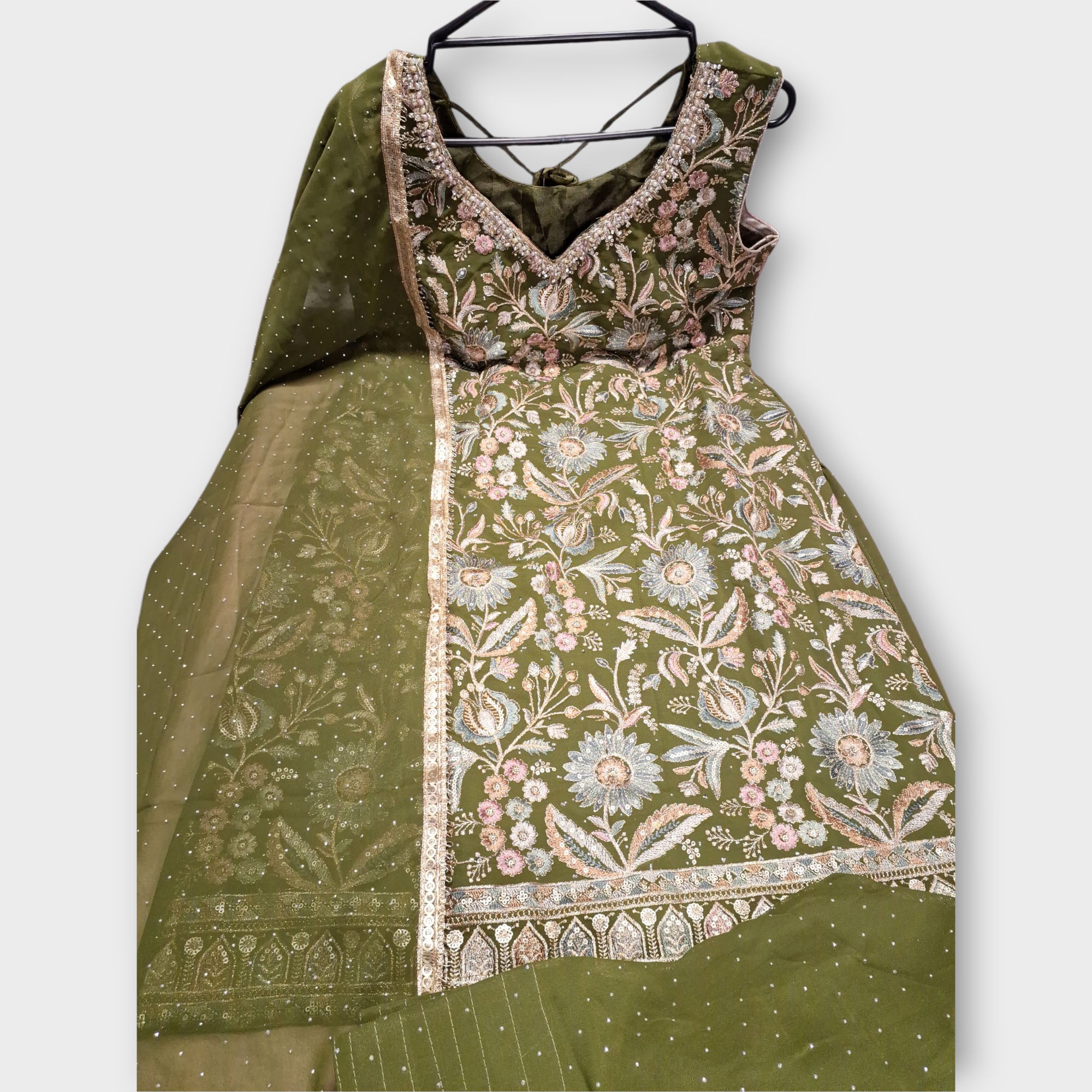 Embroidered Farshi Salwar, size 38-40