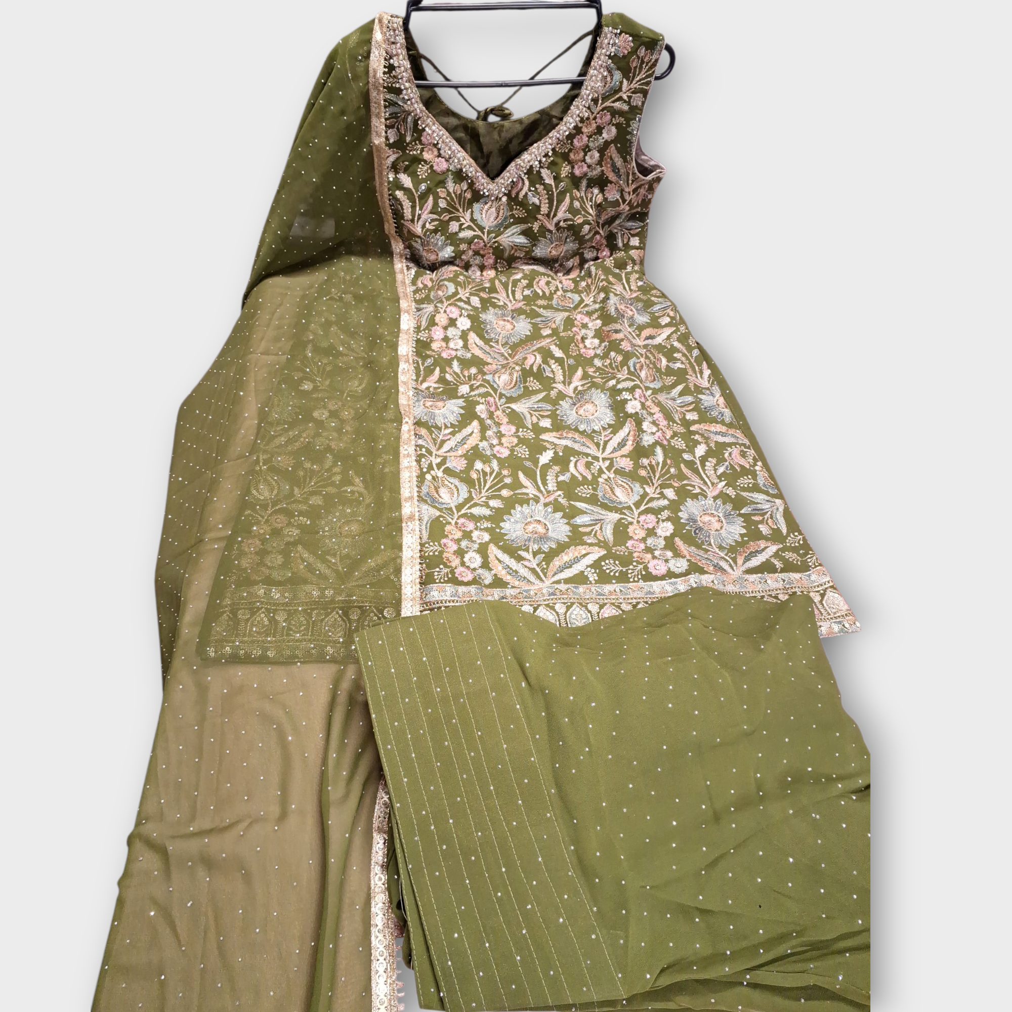 Embroidered Farshi Salwar, size 38-40