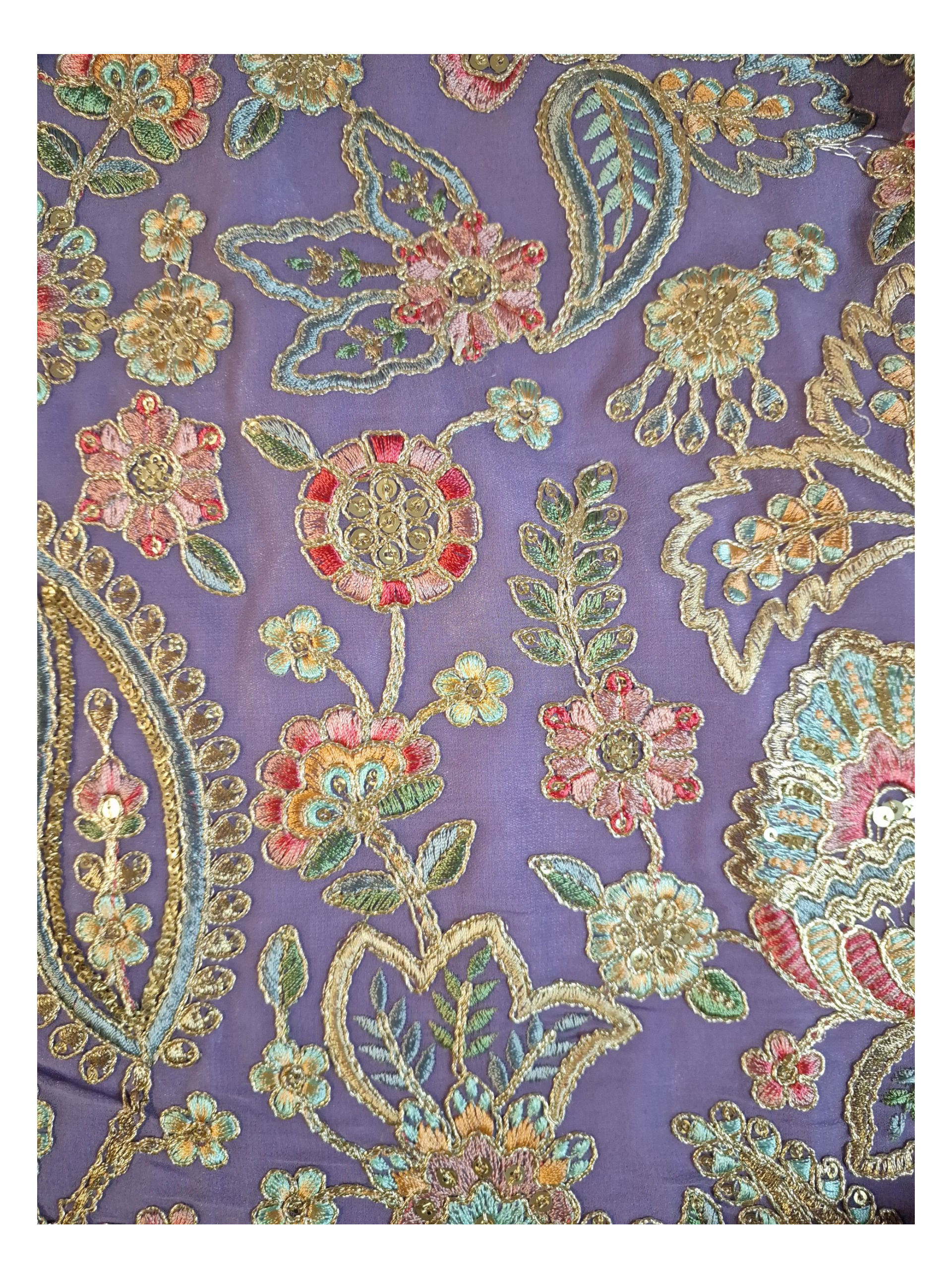 Lavender Palzzo suit, size 44-46