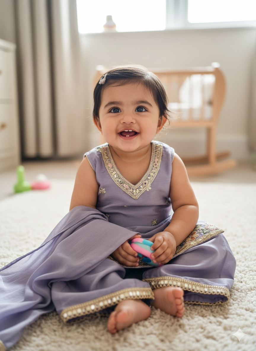 Lavender Baby's Palzzo suit, size 14, 16 and 18 