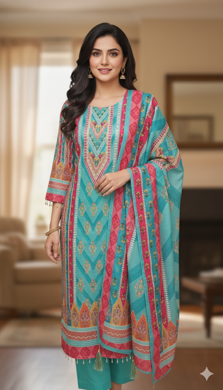 Pakistani style palazzo pant suit, Sizes 40, 42 and 44