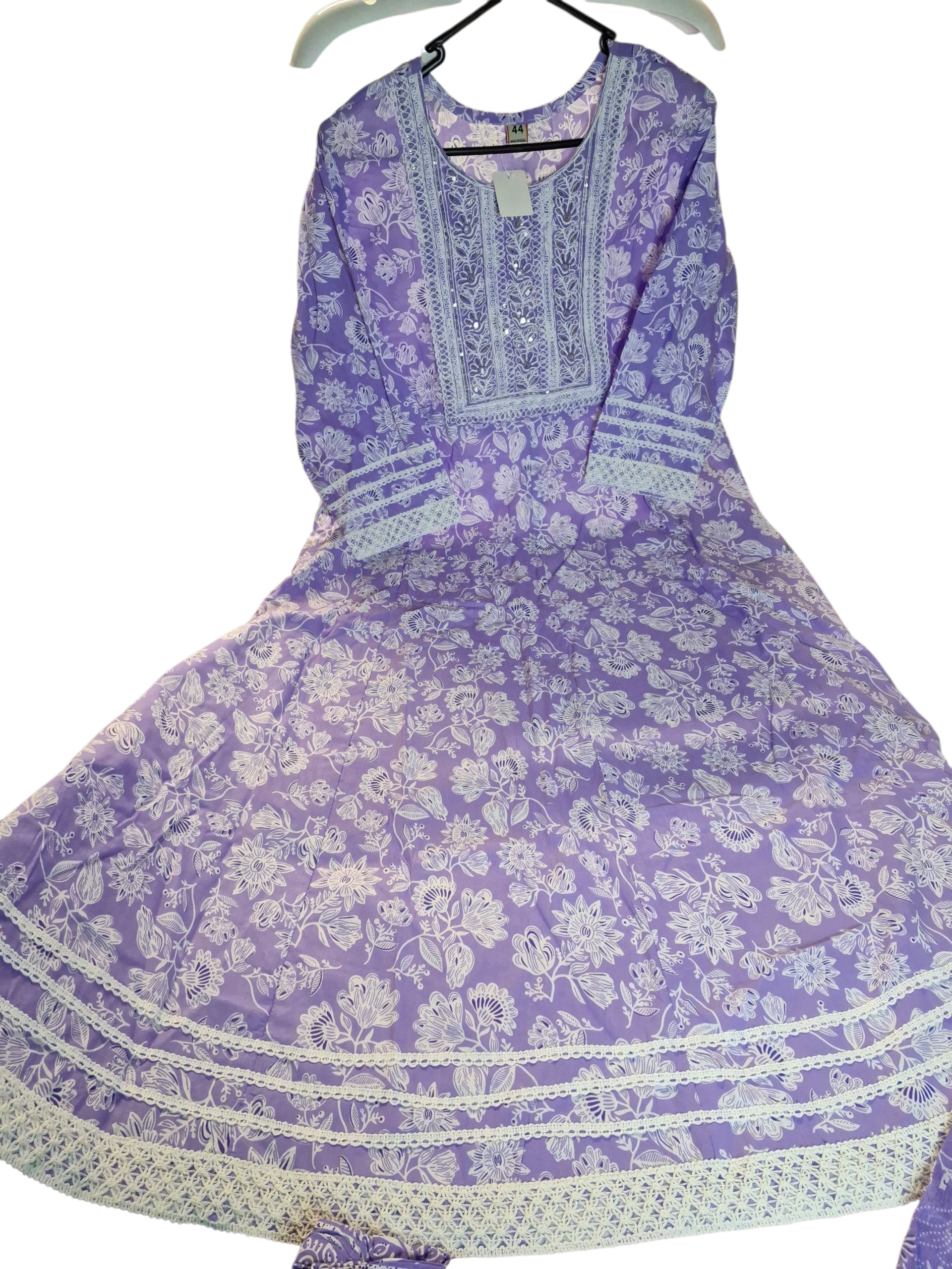 Cotton anarkali, size 42 and 44 