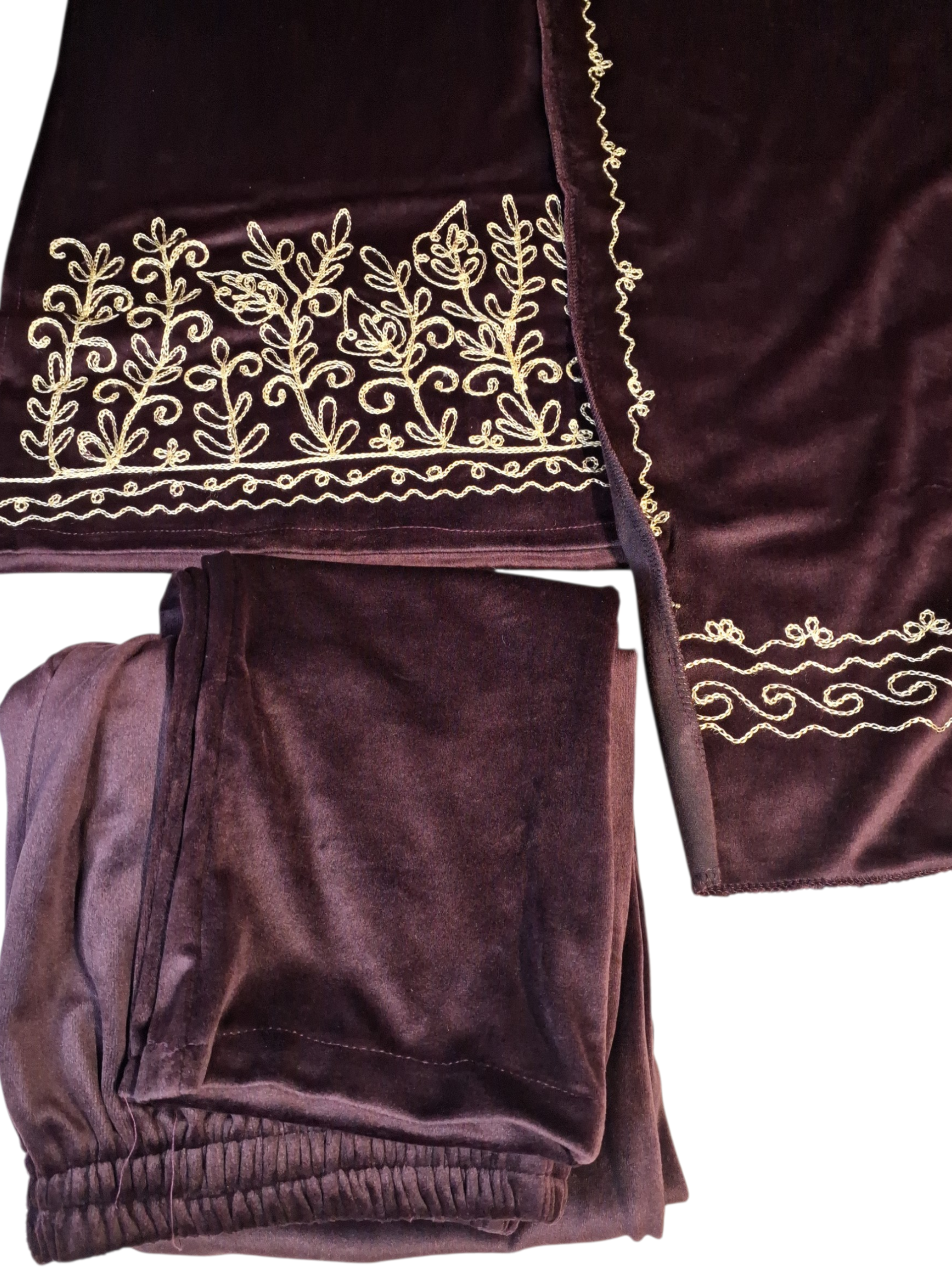 Embroidered Velvet Suit Set size 42-44 