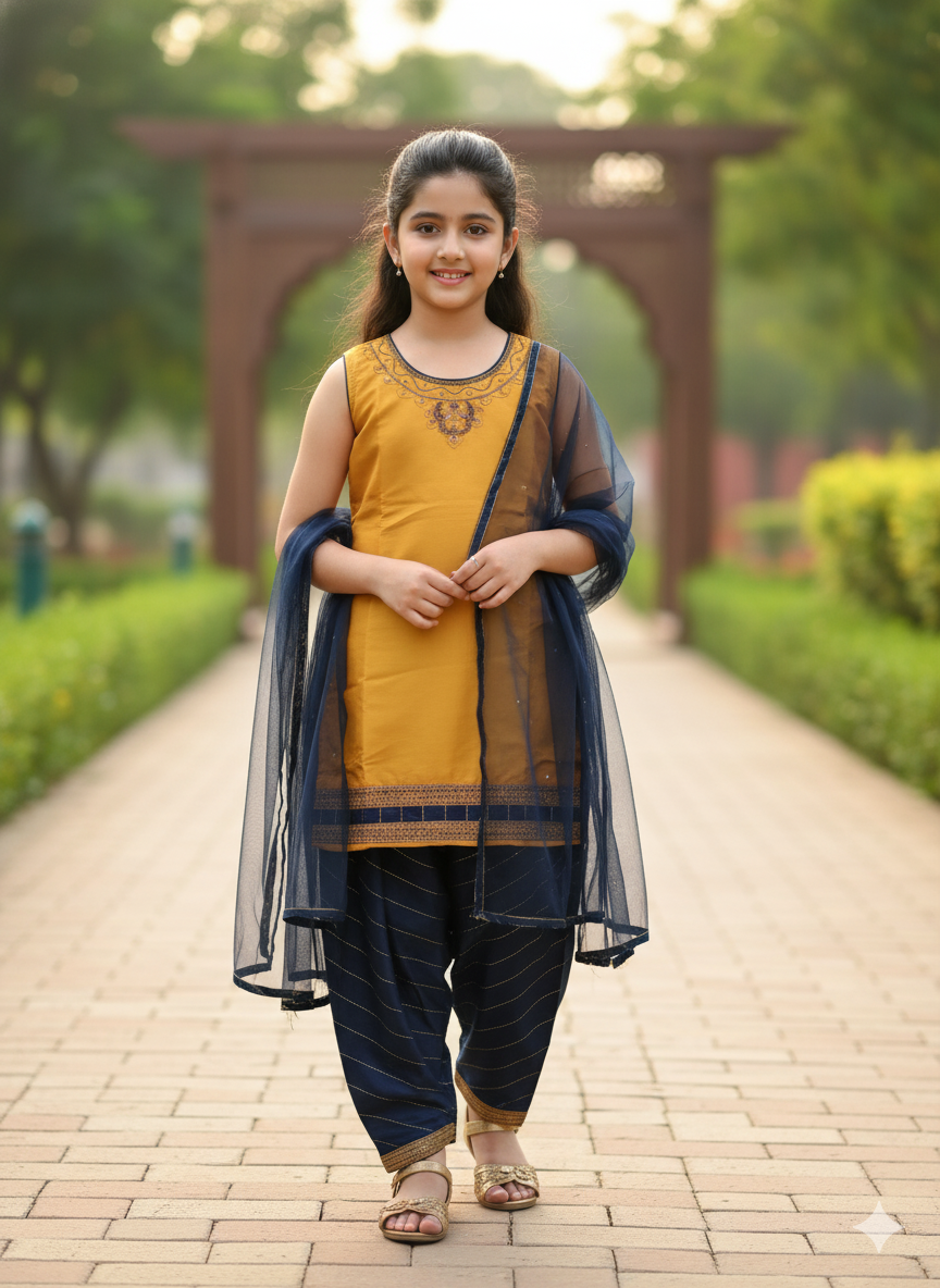 Traditional Indian Salwar Suit, Size 24 (4 years)