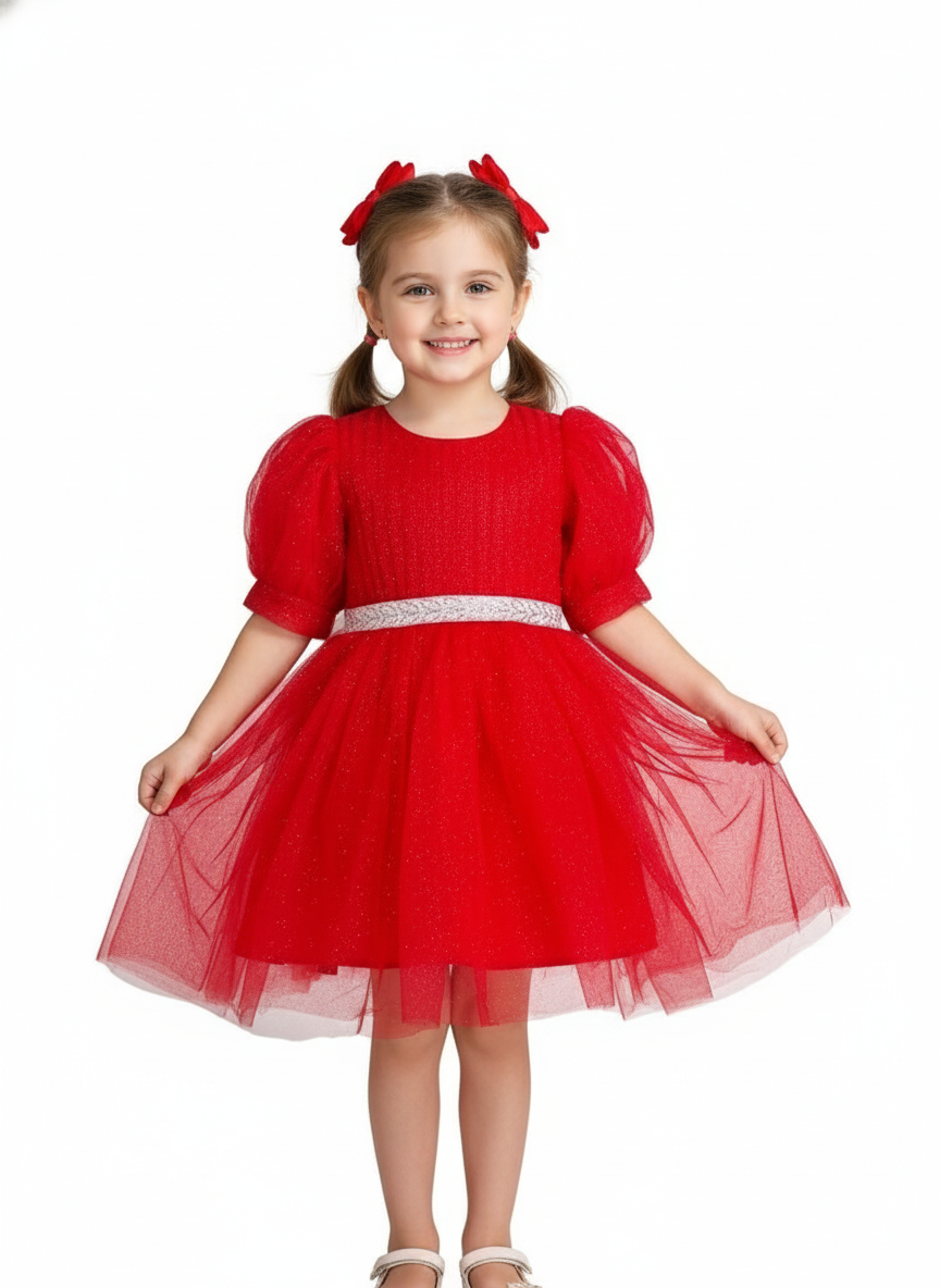 Red Princess Dress, size 5-6 years