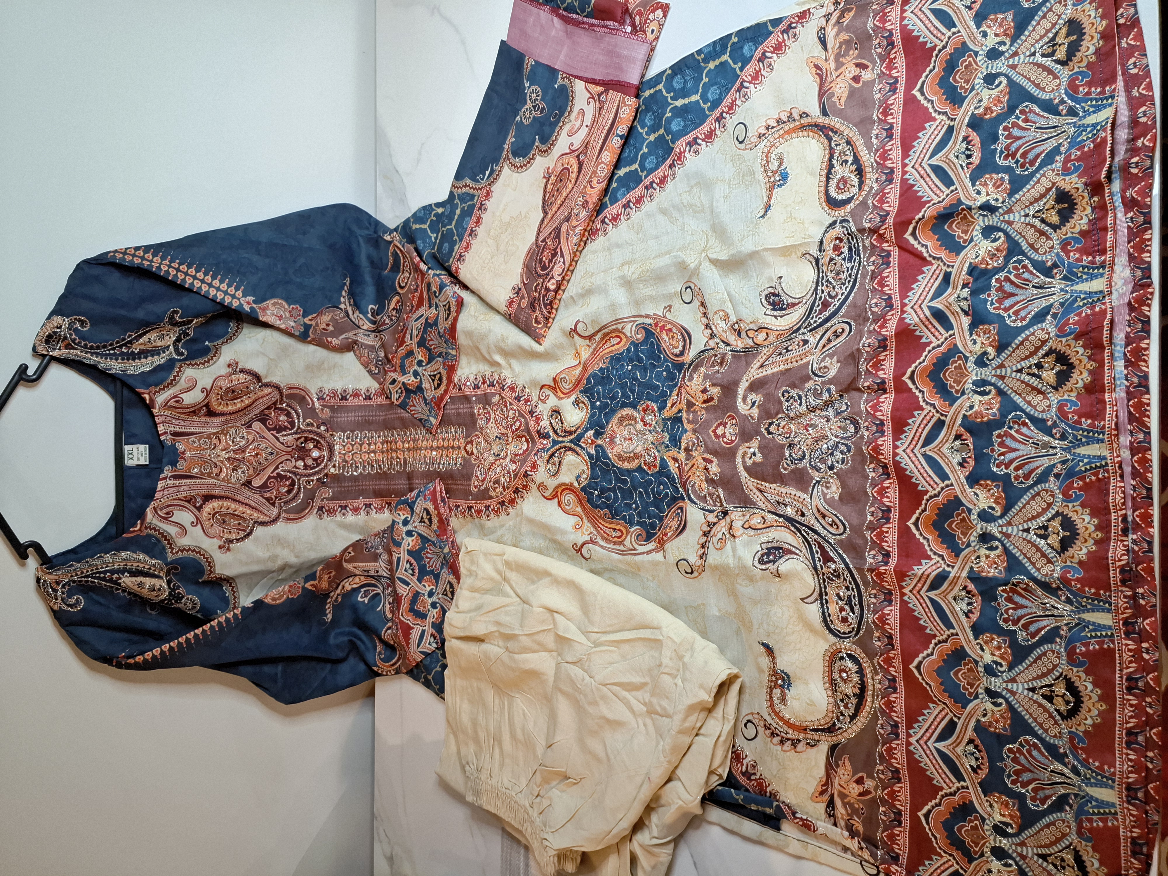 Pakistani style Palazzo suit, 38, 40, 42 and 44