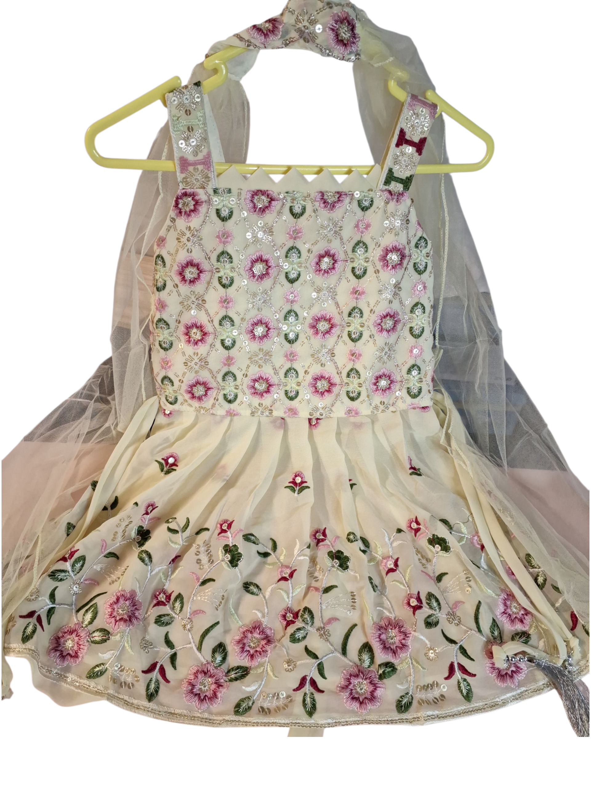 Naira cut with dhoti salwar suit, sizes 26 (5-6 yers), 30 (8 years), 32 (9-10 years)