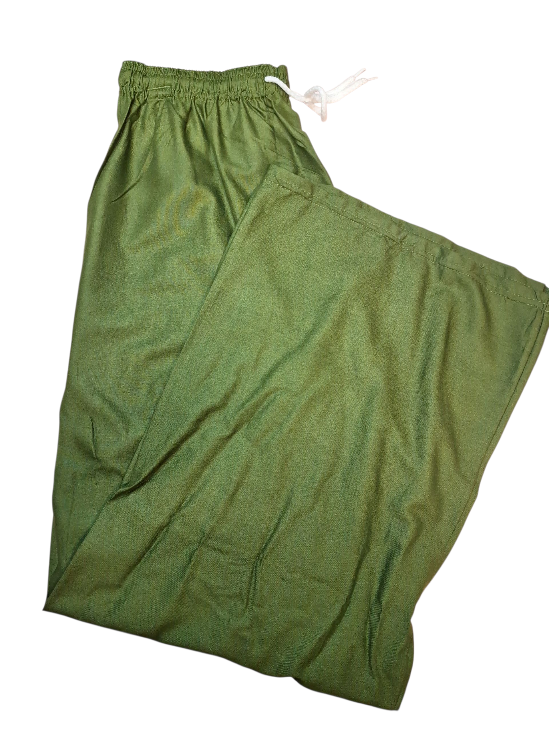 Mehndi Green cotton wide legs Palazzo /Pajama 40 - 44