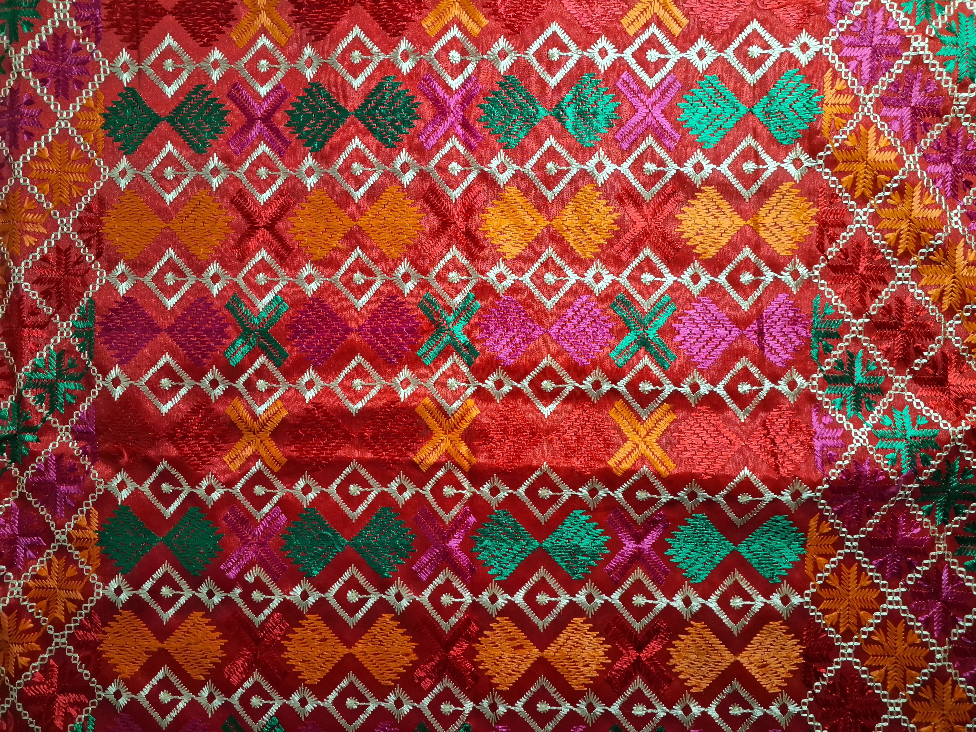 Heavy embroidered Phulkari
