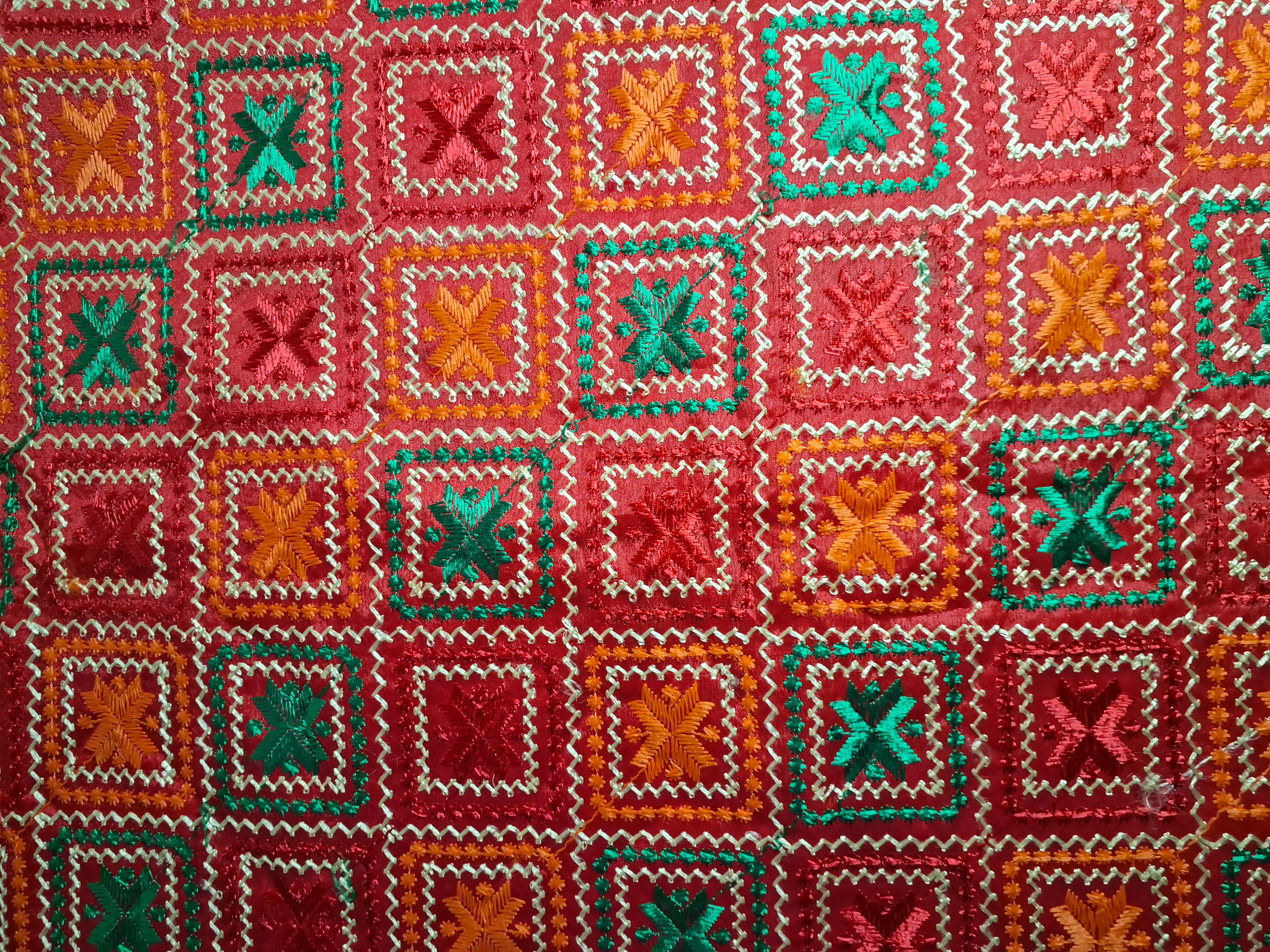 Heavy embroidered Phulkari