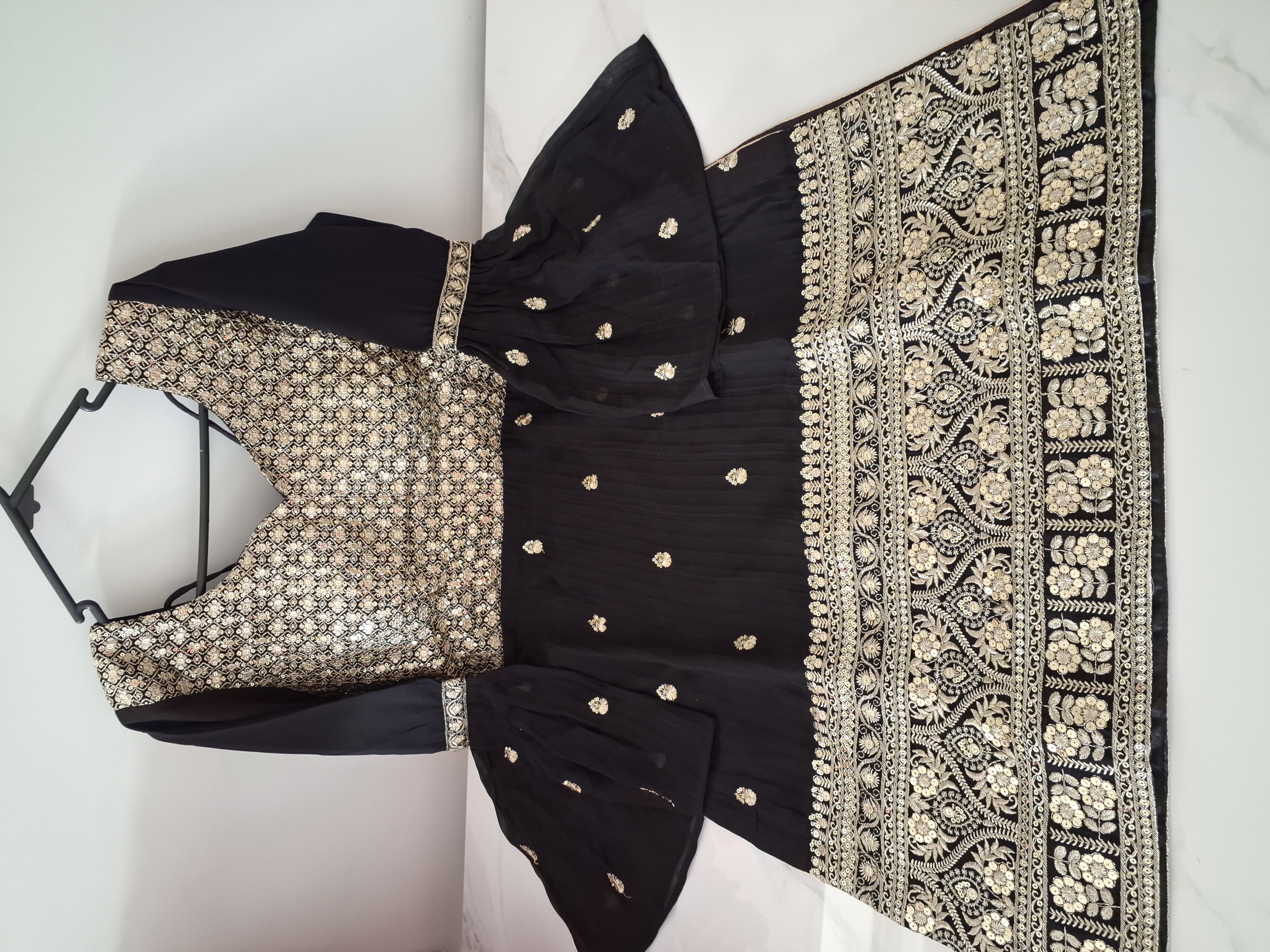 Black Salwar suit, size 36-38